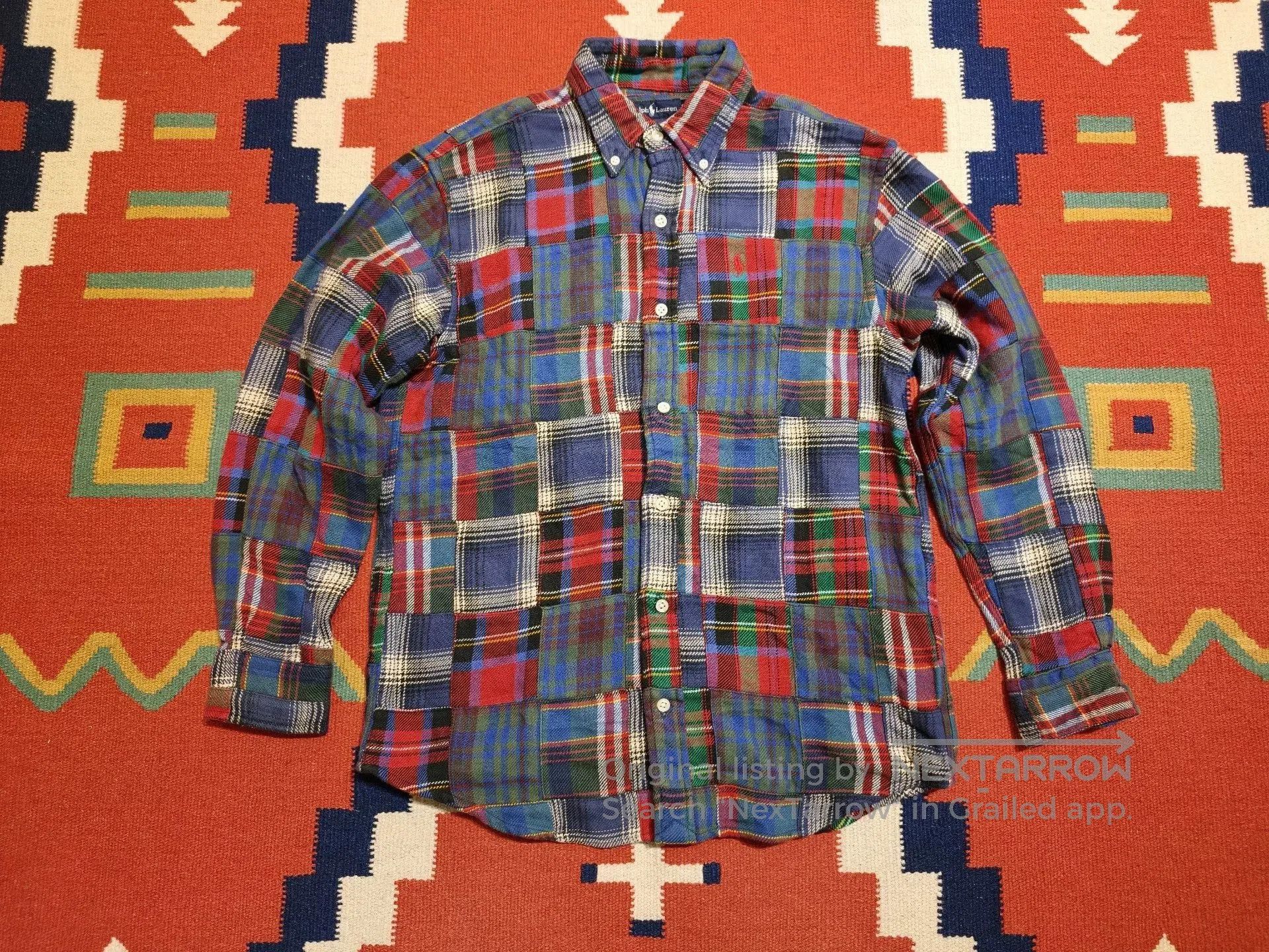Polo Ralph Lauren Ralph Lauren Vintage Flannel Patchwork Shirt. Size M / US 6-8 / IT 42-44 - 1 Thumbnail
