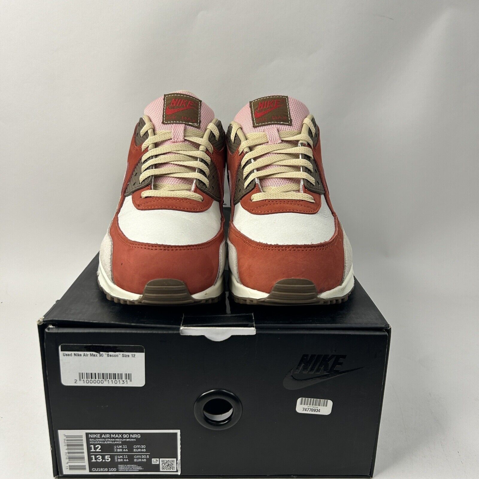 Nike Nike Air Max 90 NRG “Bacon” 2024 Size US 12 / EU 45 - 2 Thumbnail