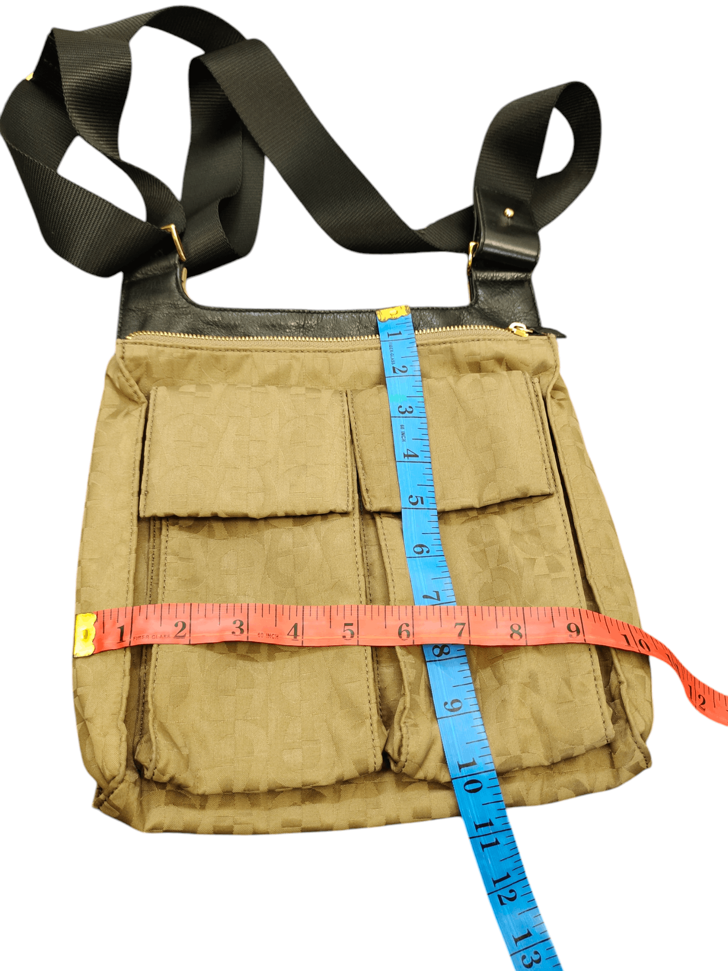 Aigner Vintage Aigner Zucca Logo Cotton Leather Sling Shoulder Bag Size ONE SIZE - 14 Thumbnail