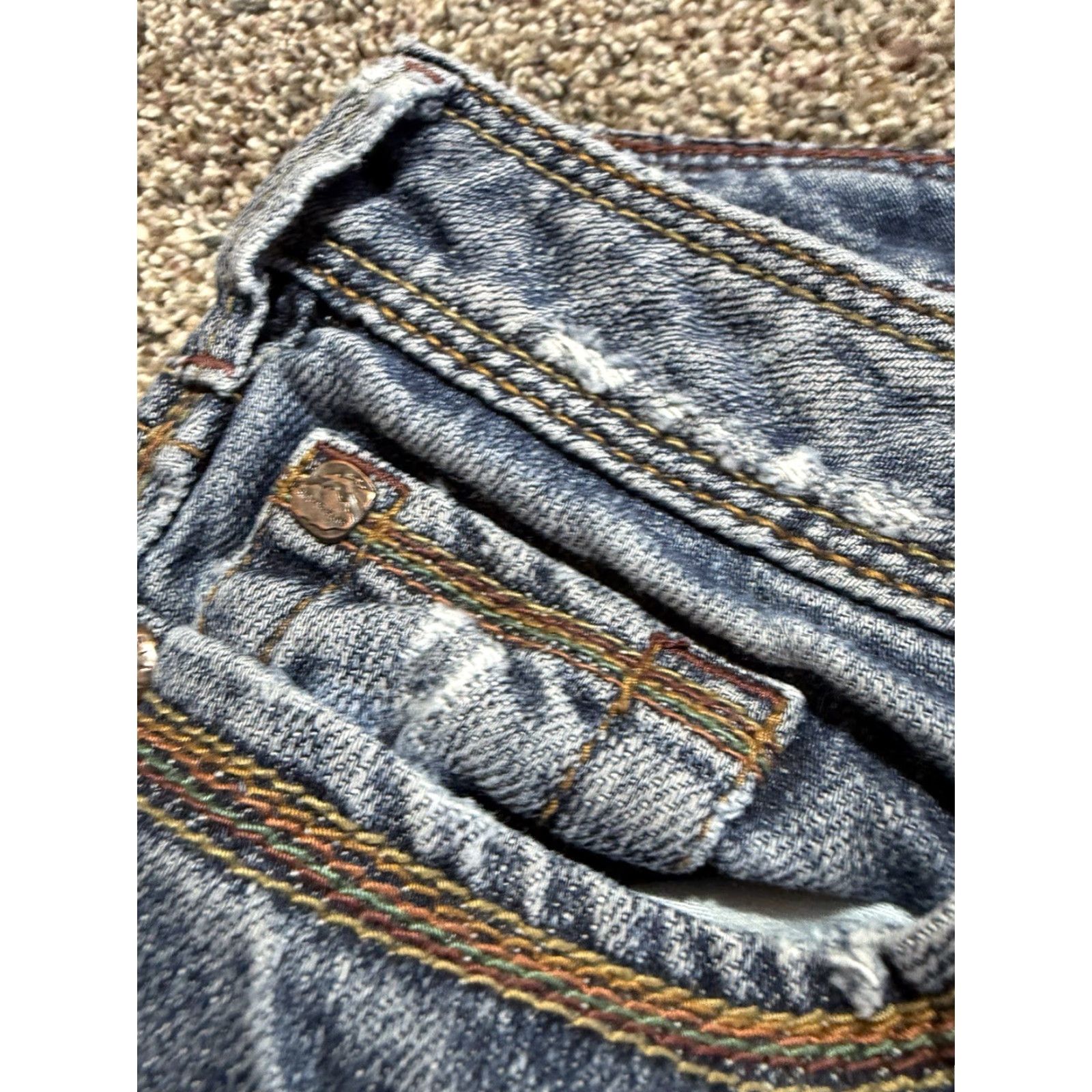 Silver Jeans Co. VINTAGE Silver Jeans TINA Women's Size 30 Blue Denim 30X30 Low Rise Bootcut Jeans Size 30" / US 8 / IT 44 - 4 Thumbnail