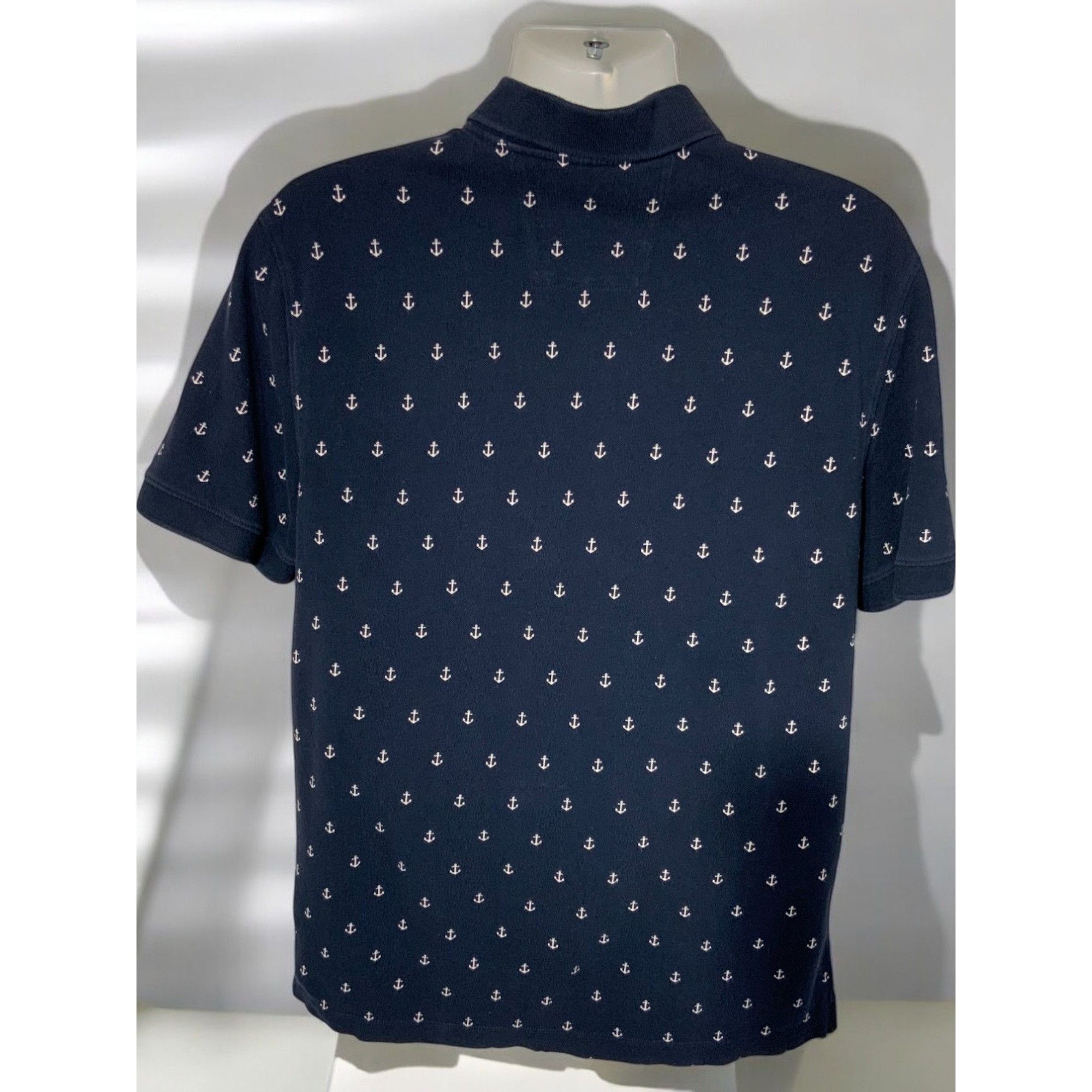 Nautica Nautica Classic Fit Navy Short Sleeve Polo Deck Shirt XL Size US XL / EU 56 / 4 - 3 Thumbnail