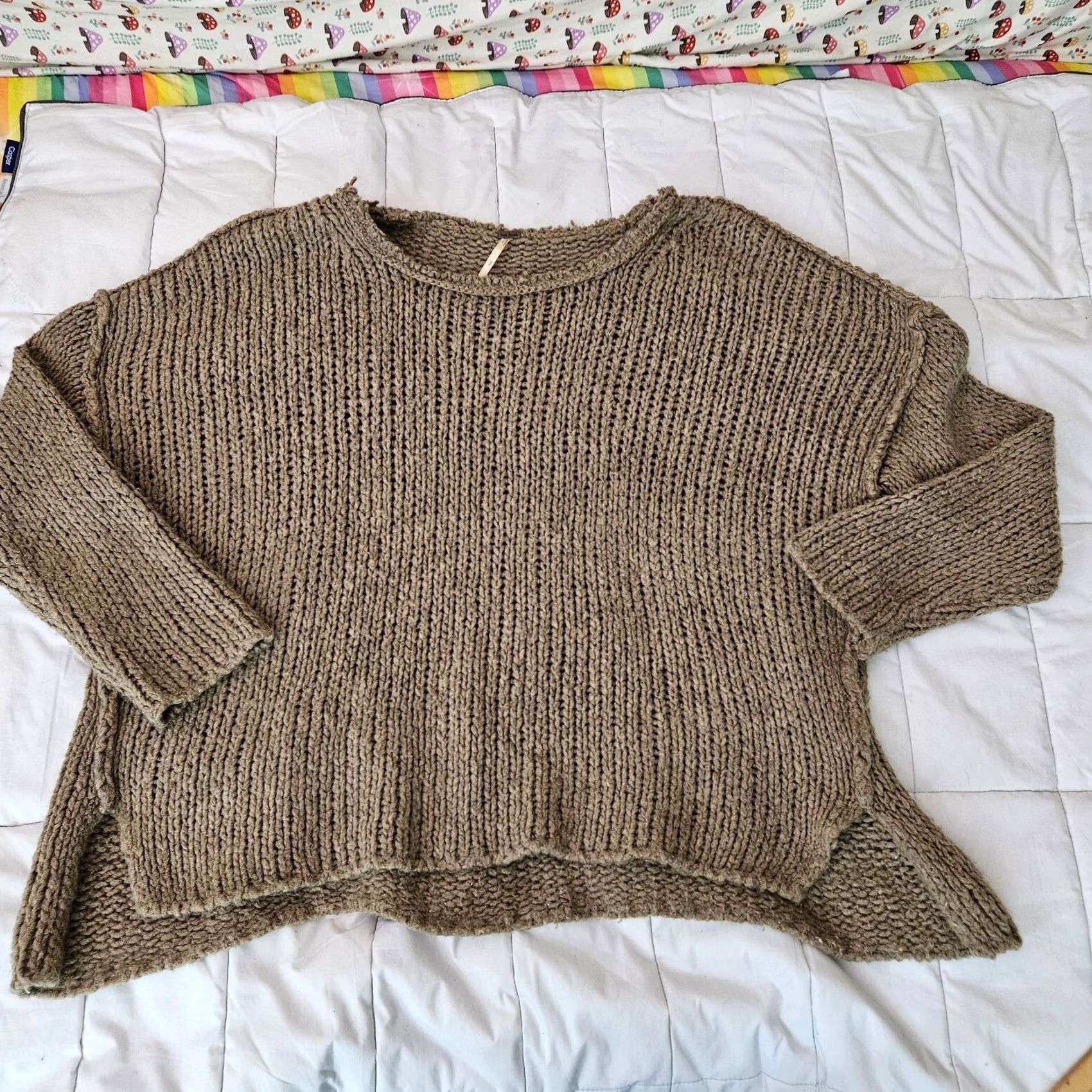 Free People Free People Brown Relax Fit Round Neck Sweater Cardigan Women S Knit Wool Acrylic Regular Size S Size S / US 4 / IT 40 - 7 Thumbnail