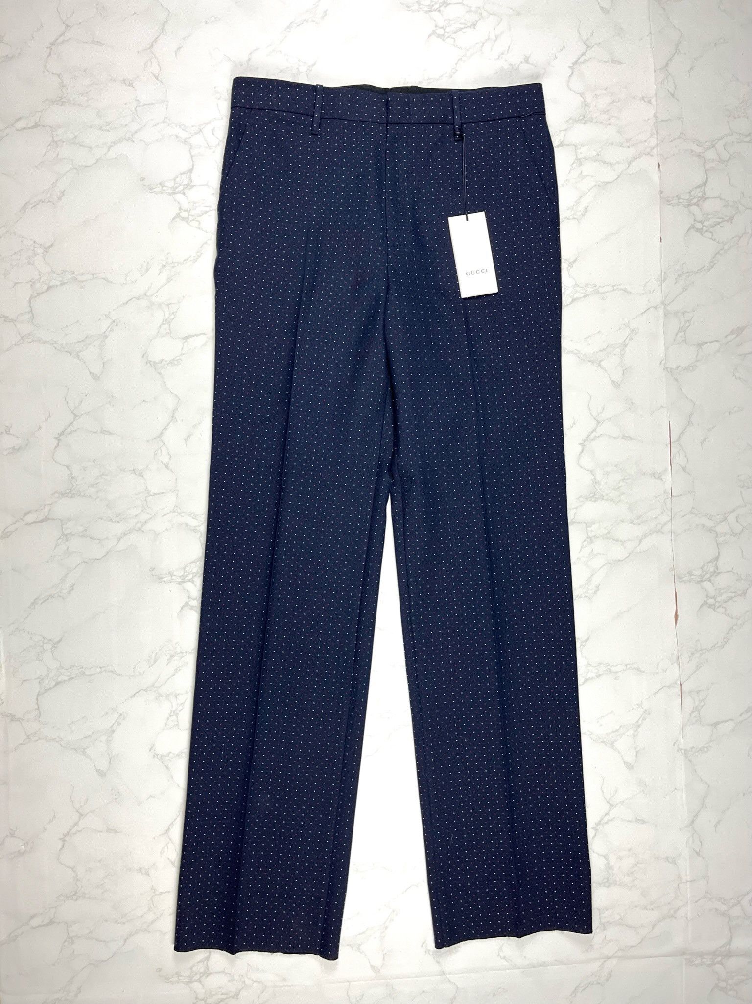 Gucci 🔥75% OFF🔥 [SALE] Gucci Polka Dot Wool Ankle Pants Size 30" / US 8 / IT 44 - 1 Thumbnail