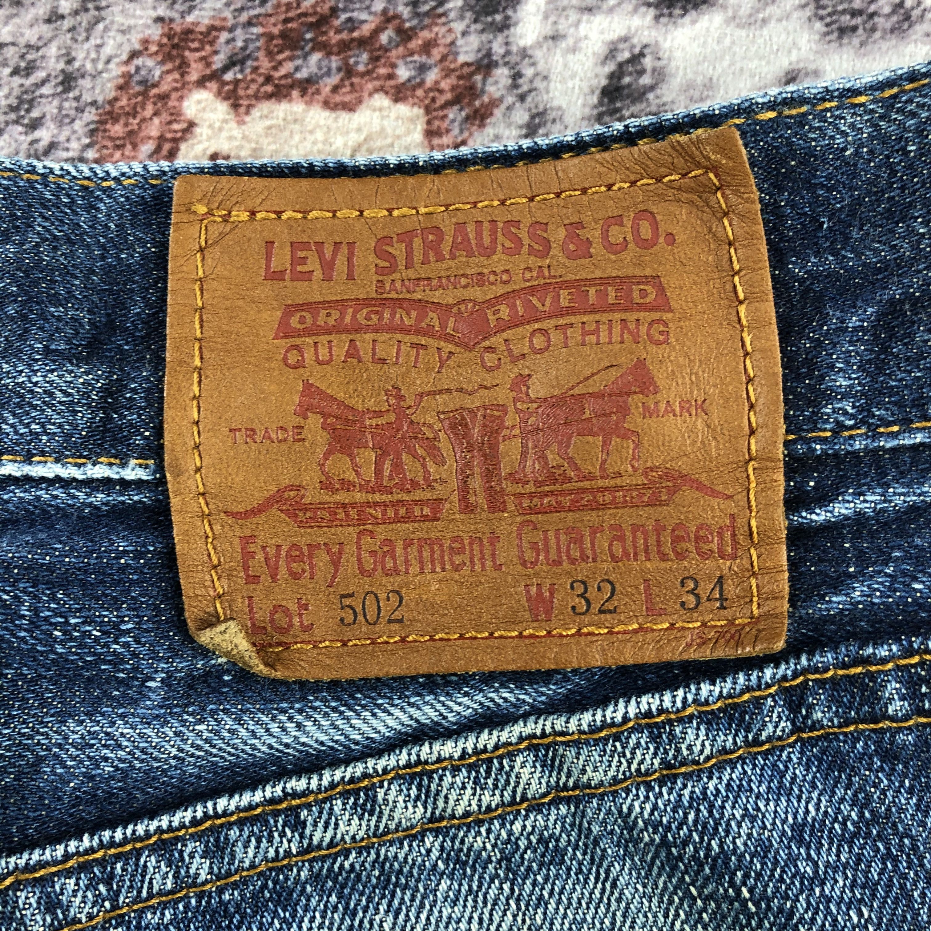 Levi's × Vintage Vintage 90s Blue Wash Levis 502 Jeans-JM2729 Size US 31 - 7 Thumbnail
