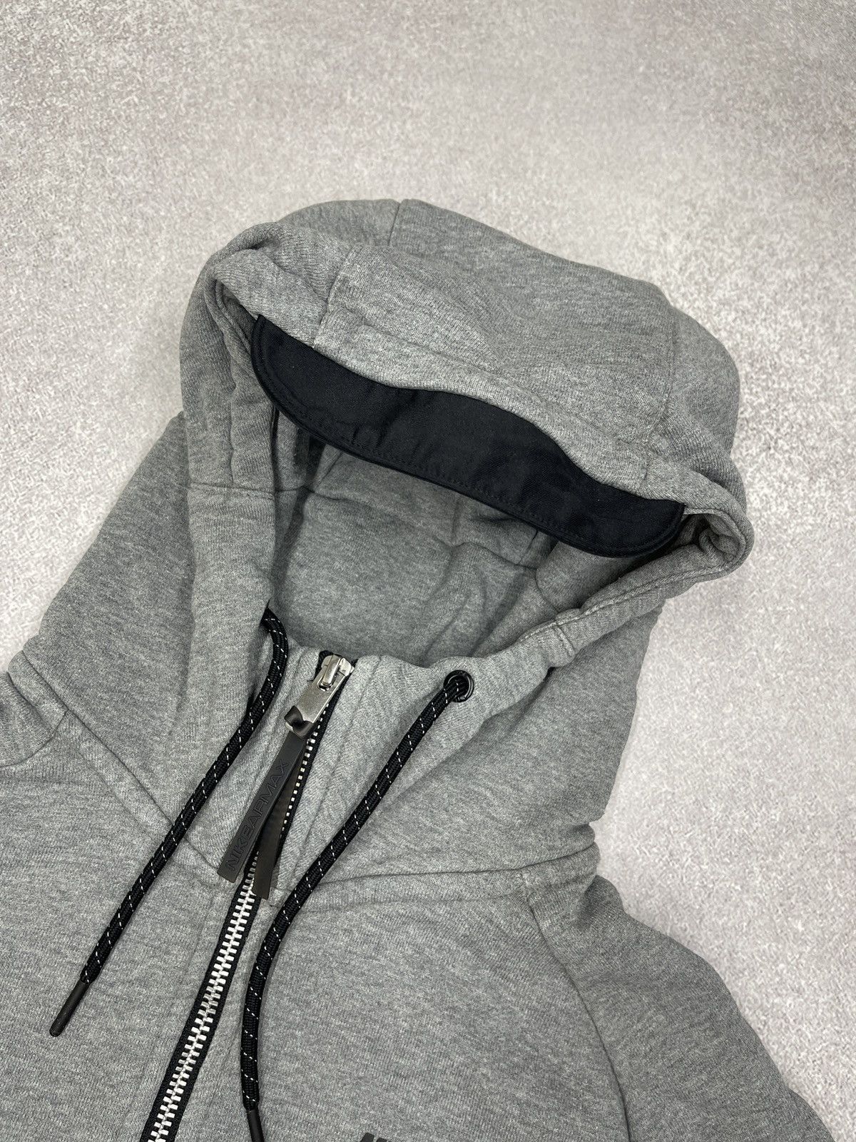 Nike Mens Nike Air Max Ninja Hoodie Grey Big Logo Drill ACG TECH Size US S / EU 44-46 / 1 - 7 Thumbnail
