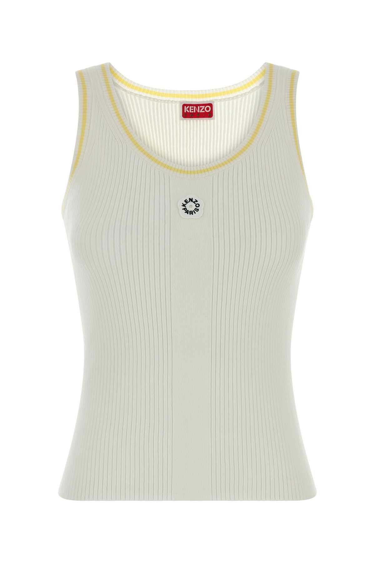 Kenzo White Viscose Blend Tank Top Size S / US 4 / IT 40 - 1 Thumbnail
