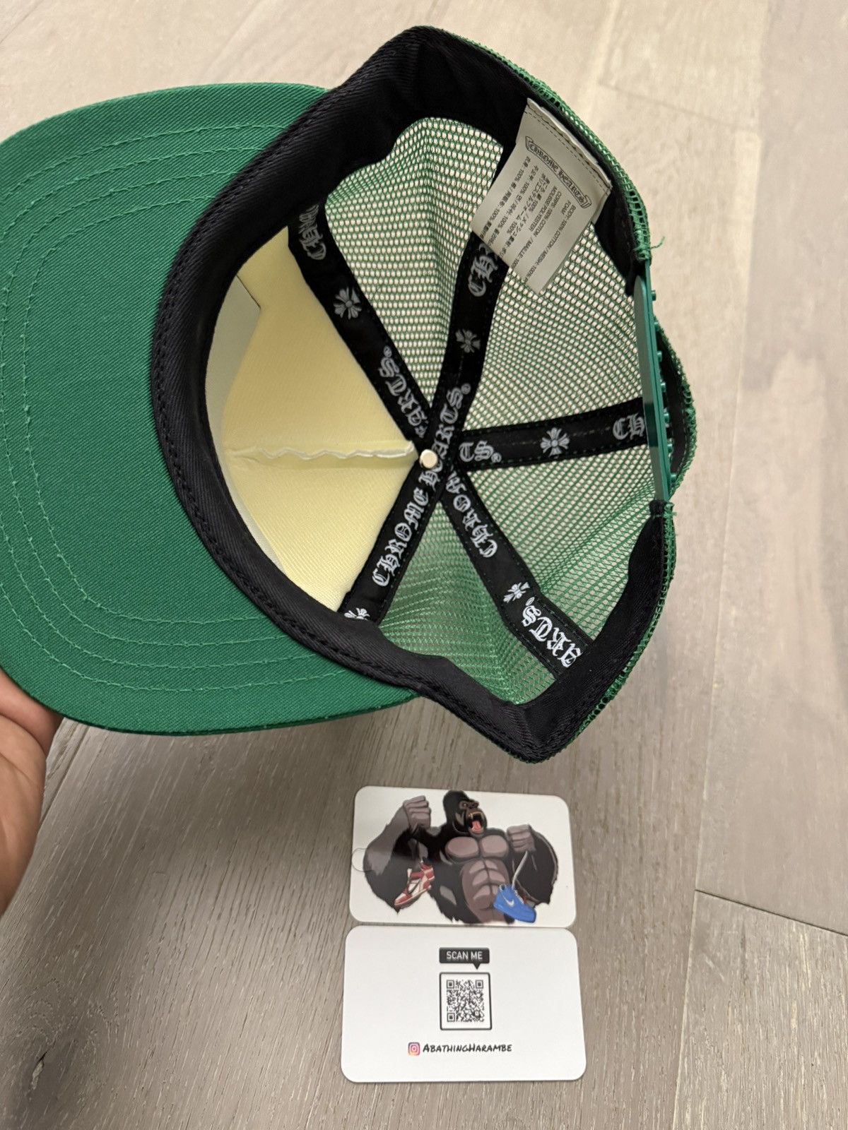 Chrome Hearts Chrome Hearts CH Hollywood Trucker Hat Green Size ONE SIZE - 8 Thumbnail