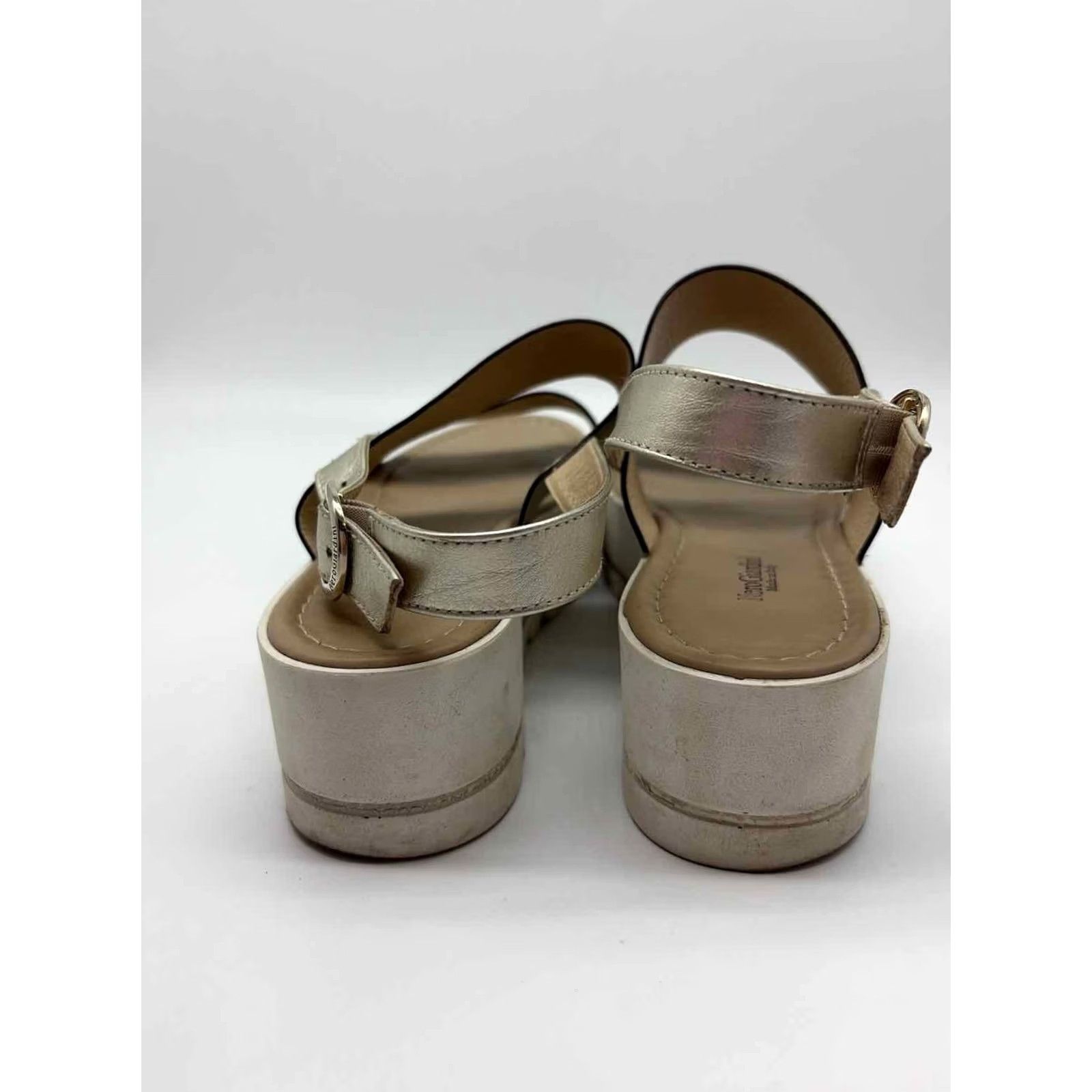 Vintage Nero Giardini Sling Back Sandals Size 38 Silver Size US 8 / IT 38 - 3 Thumbnail