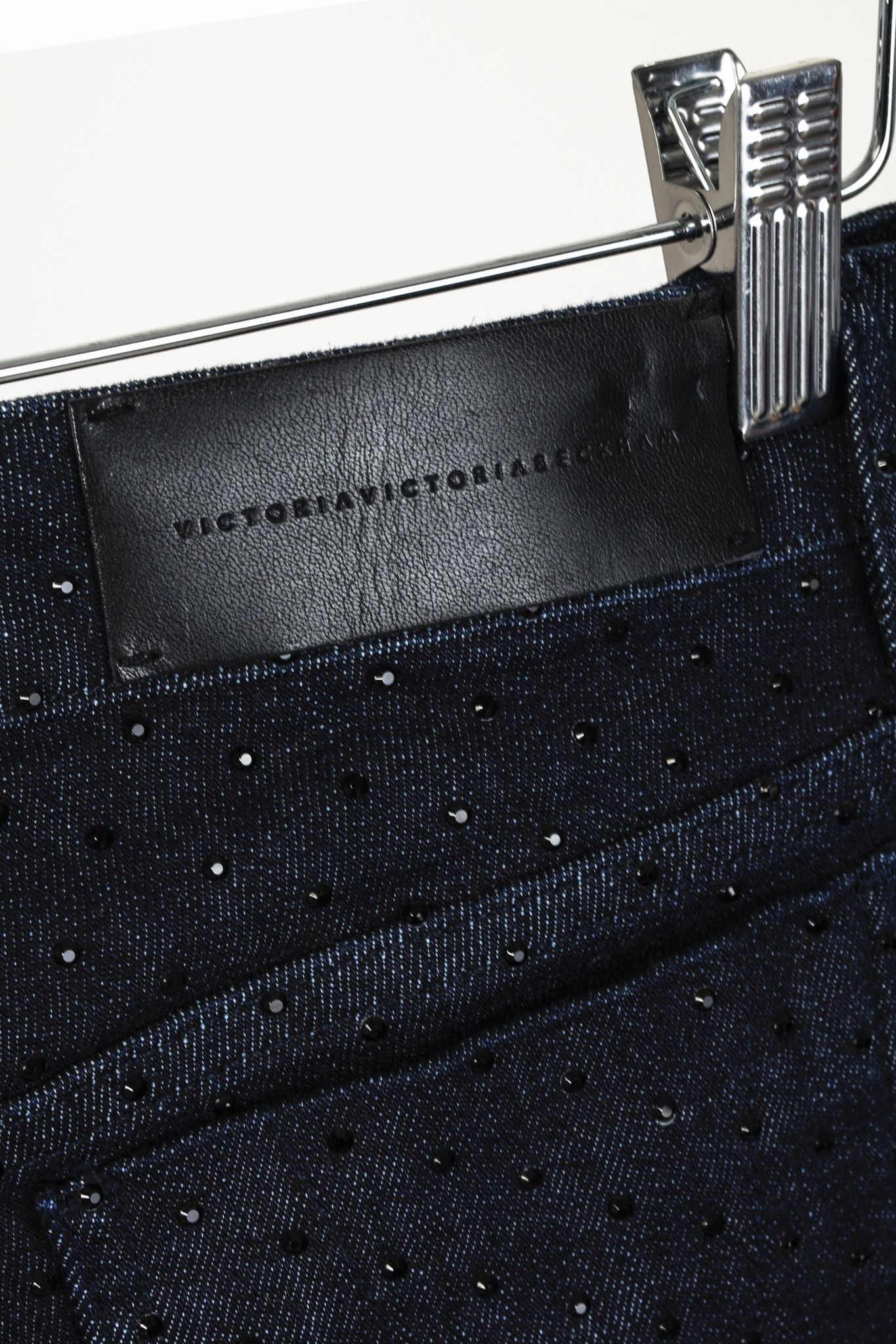 Victoria Beckham Victoria Beckham Rhinestone Dark Navy Jeans Size 29" - 9 Thumbnail