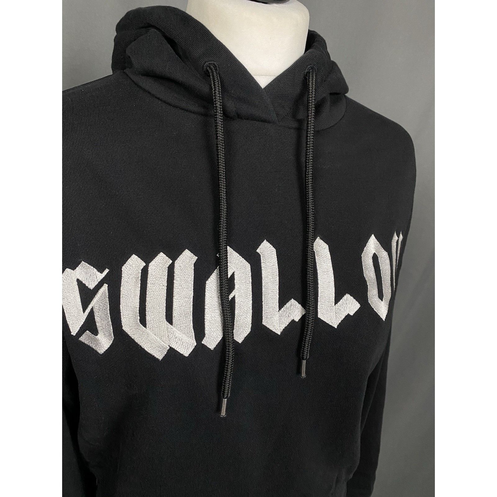 Alexander McQueen Alexander McQueen Swallow Women's Black Oversize Hoodie Swea Size M / US 6-8 / IT 42-44 - 8 Thumbnail