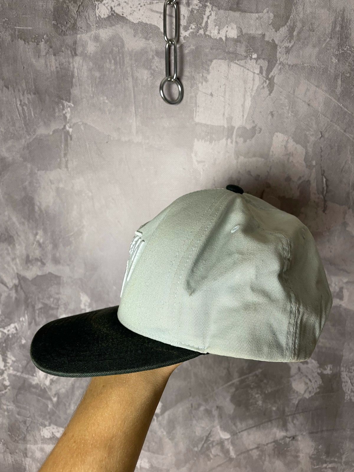 Japanese Brand × Stussy × Vintage 🔥Blue Vintage Stussy Sun-Faded distressed Snapback cap hat Size ONE SIZE - 3 Thumbnail