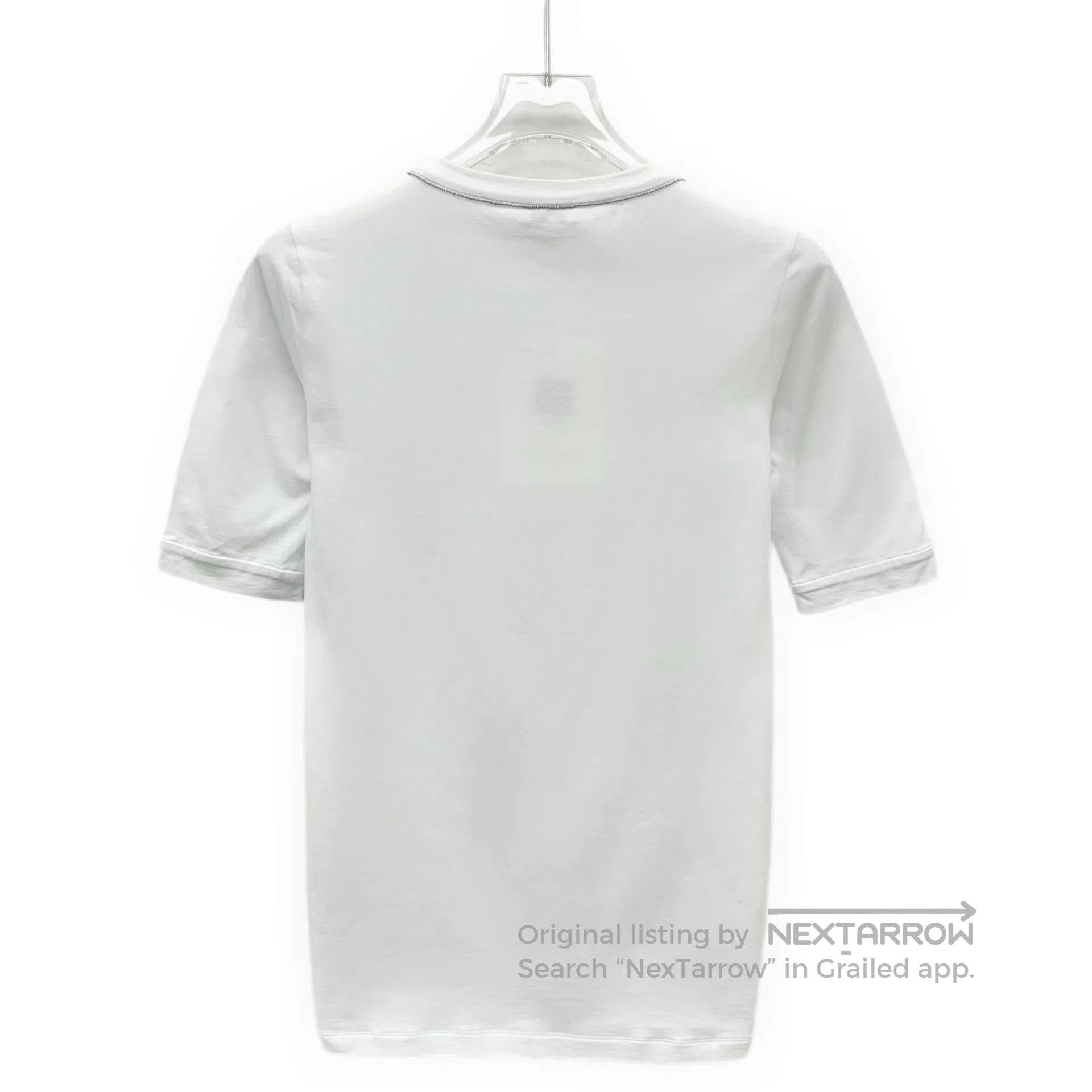 Brunello Cucinelli Brunello Cucinelli White cotton round neck short sleeve T- Size US XXS / EU 40 - 2 Thumbnail