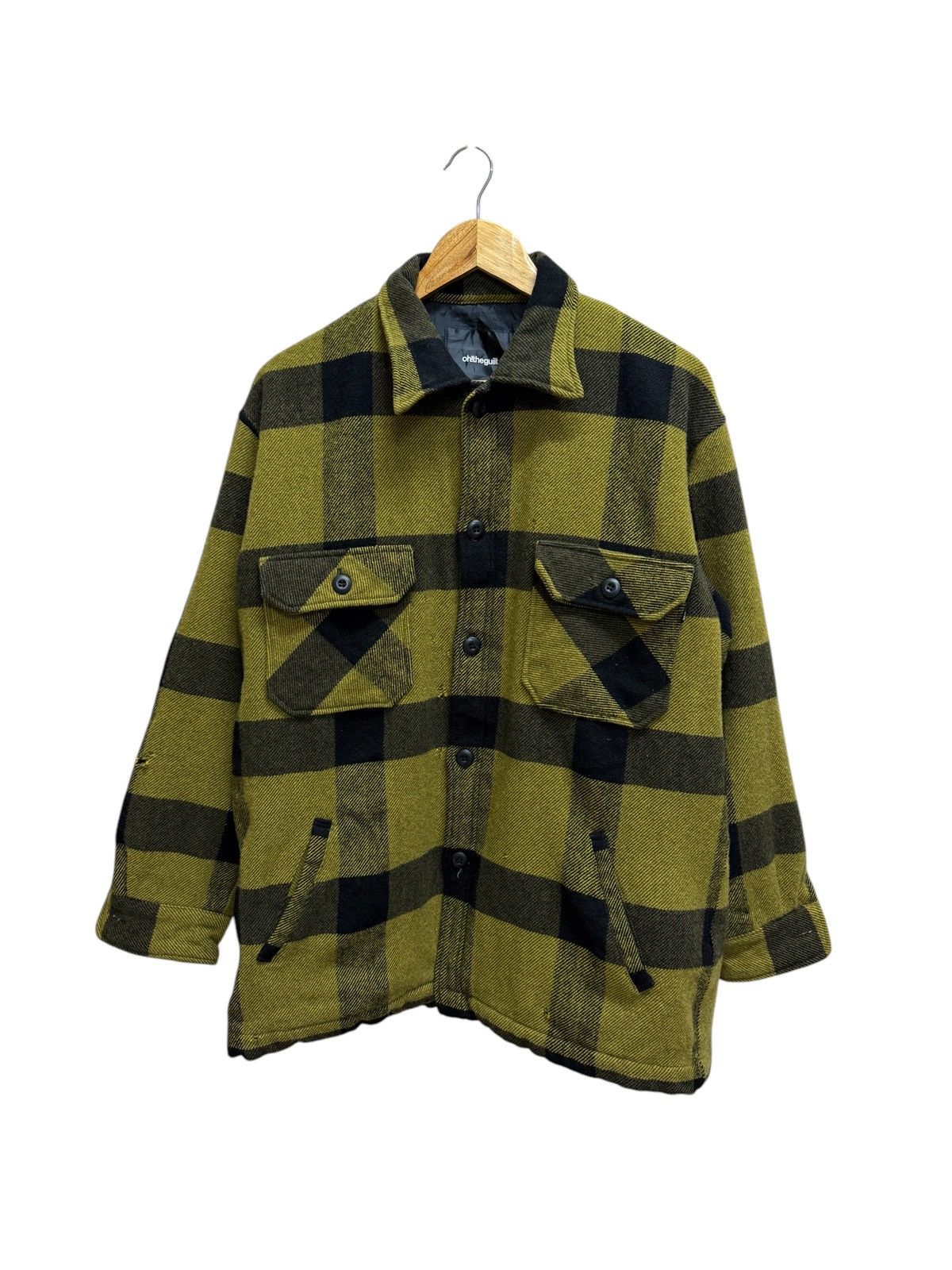 Japanese Brand × Vintage Vintage oh!theguilt chekered woolen shacket jacket Size US XL / EU 56 / 4 - 1 Thumbnail