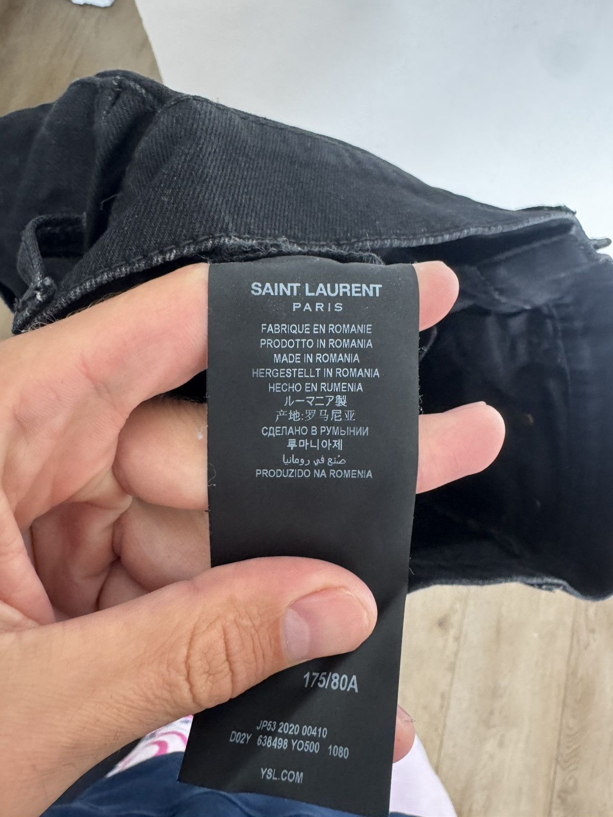 Saint Laurent Paris 2020 D02 Denim Size US 30 / EU 46 - 5 Thumbnail