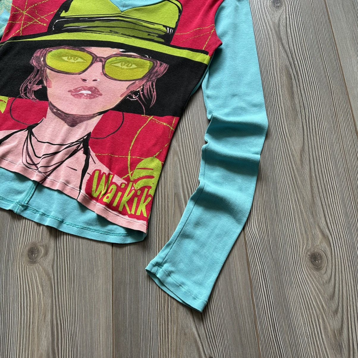 Custo Barcelona Rare Custo Barcelona Vintage Printed Y2K Long Sleeve Top Size M / US 6-8 / IT 42-44 - 5 Thumbnail