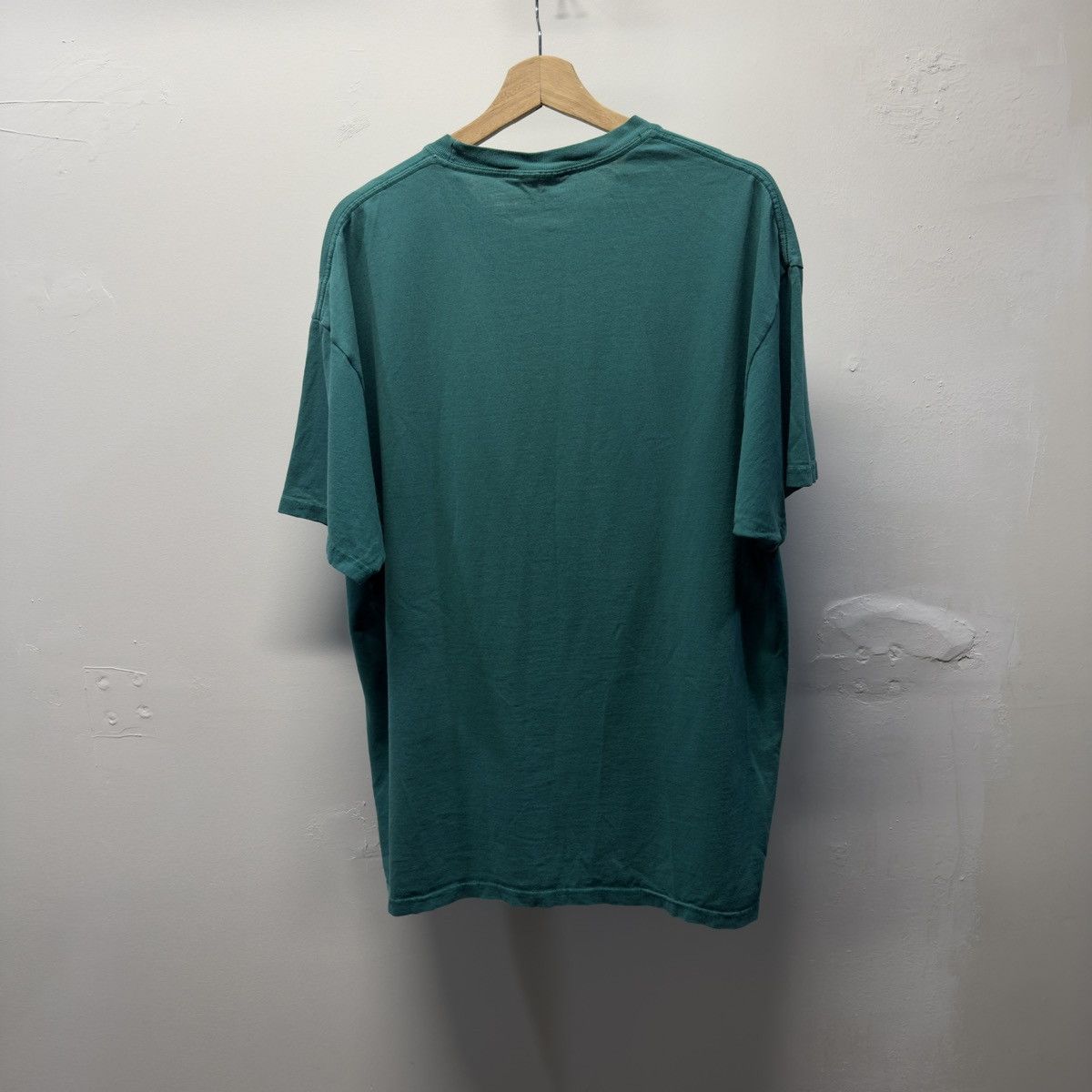 Vintage Faded Teal Blue Green Pocket Tee ERD Grunge Chrome Thrashed Size US XL / EU 56 / 4 - 2 Thumbnail