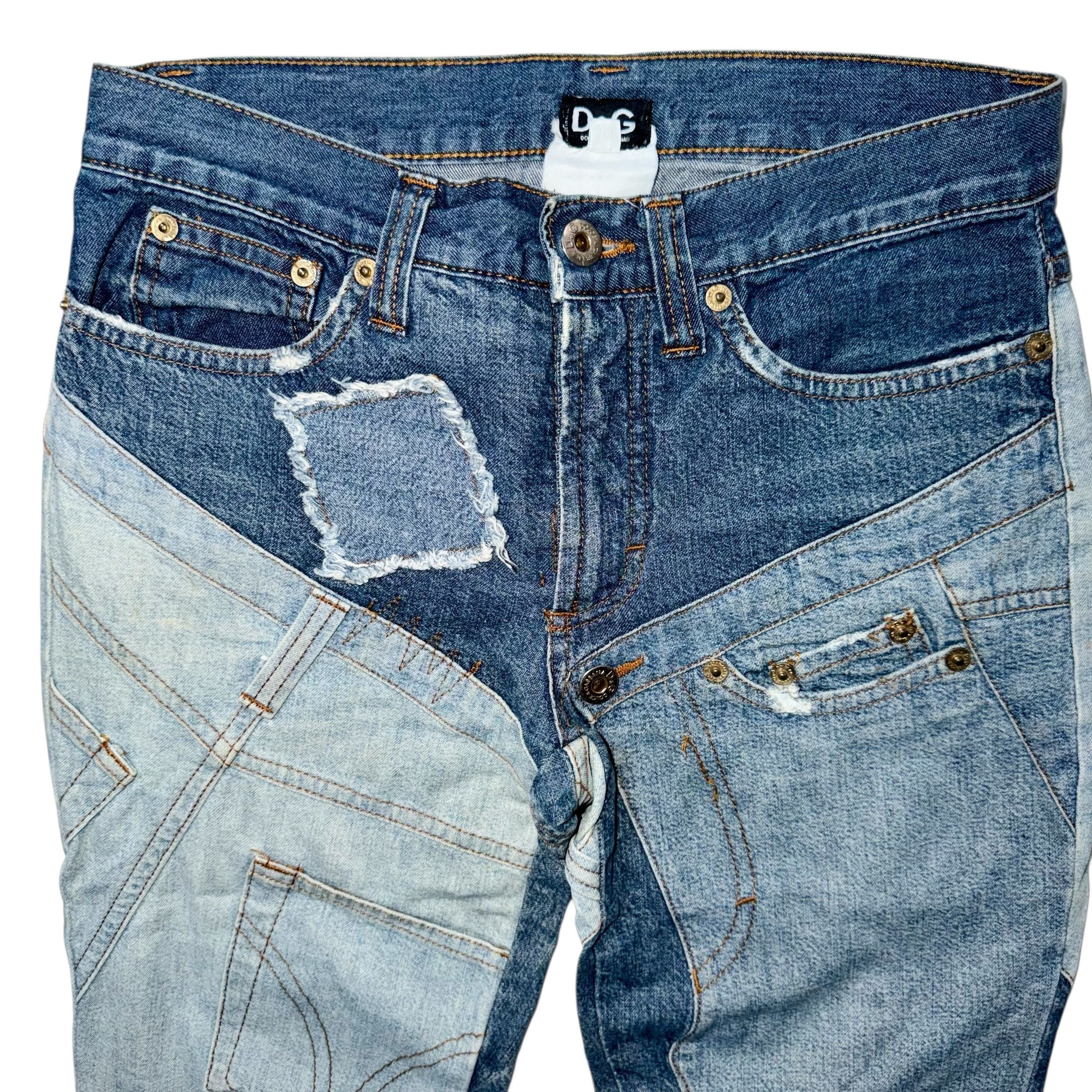 Dolce & Gabbana DOLCE & GABBANA VINTAGE PATCHWORK JEANS Size 26" / US 2 / IT 38 - 3 Thumbnail