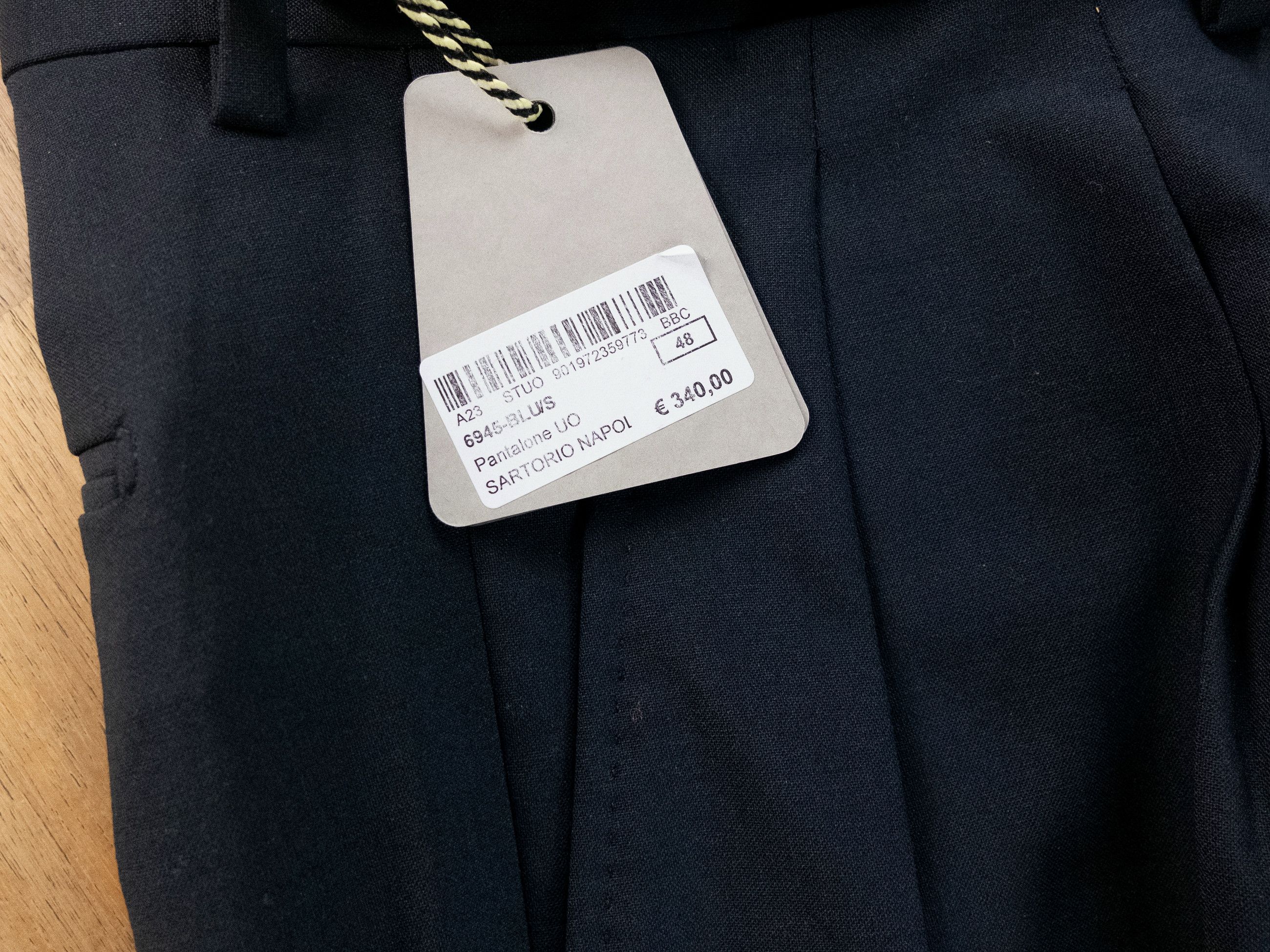 SARTORIO SARTORIO navy blue pleated wool dress pants Size 32 Size US 32 / EU 48 - 3 Thumbnail