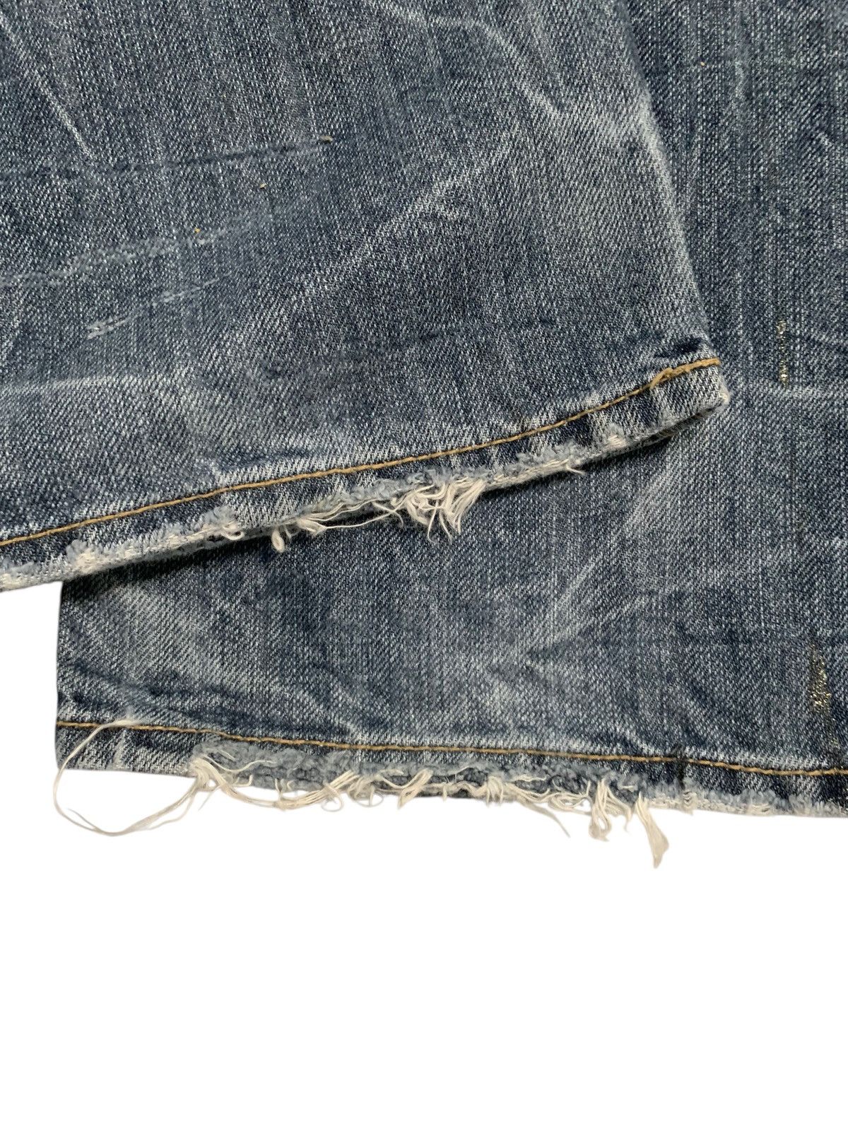 Tornado Mart FLARE SORRIDERE RUSTY JAPANESE PUNK DISTRESSED DENIM Size US 30 / EU 46 - 21 Thumbnail