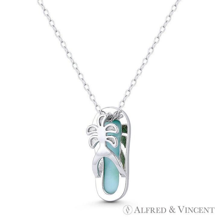 Other Flip-Flop Sandal Slipper Lab-Created Chalcedony Pendant Size ONE SIZE - 1 Preview