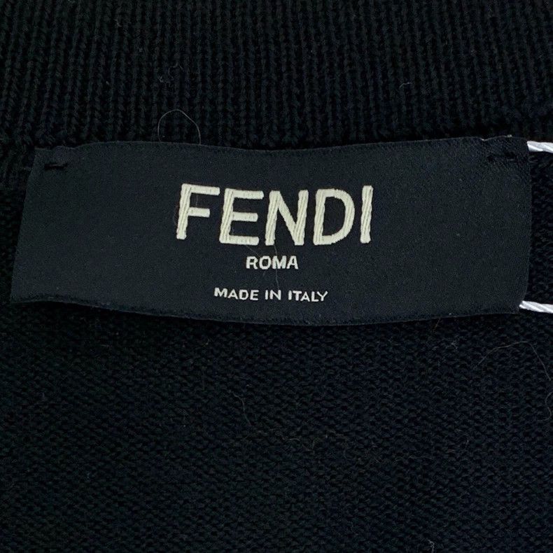 Fendi FENDI Black and White Checkerboard Wool Knit Vest Size US M / EU 48-50 / 2 - 5 Thumbnail