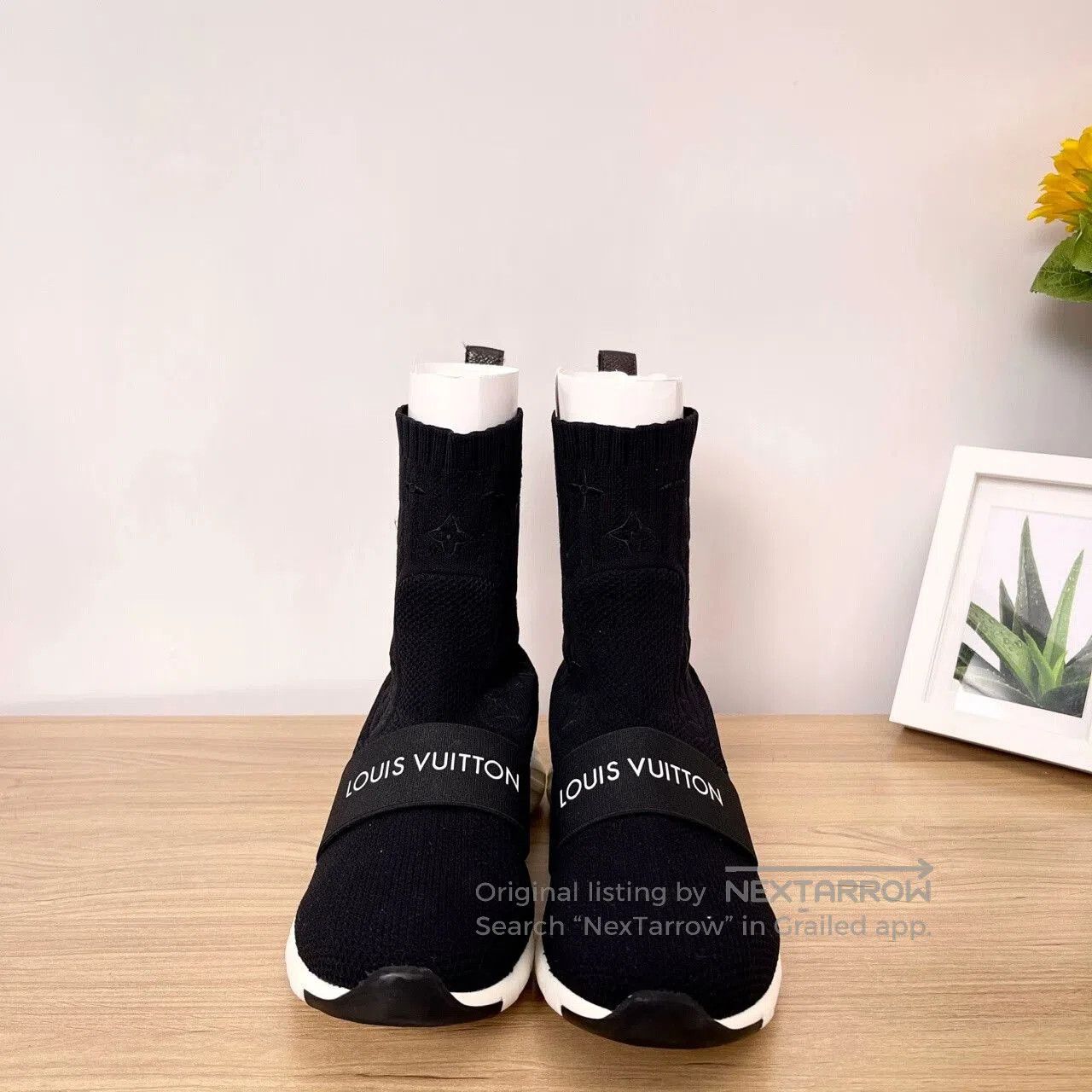 Louis Vuitton LV Aftergame Black Monogram Sock Shoes. Size US 9 / EU 42 - 5 Thumbnail