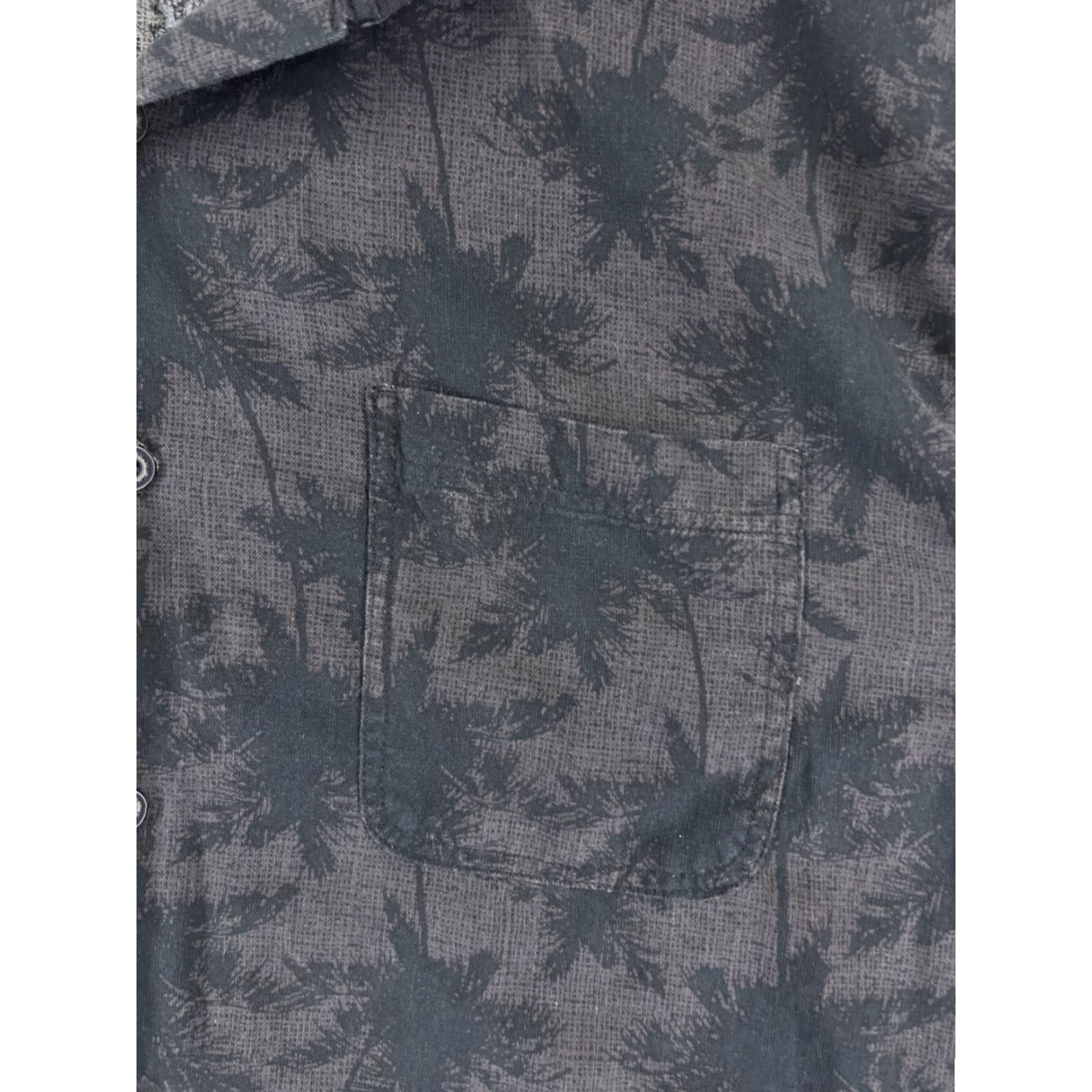 Nat Nast Nat Nast Shirt Adult XL Black Button-Up Silk Blend Floral Palm Print Size US XL / EU 56 / 4 - 6 Thumbnail