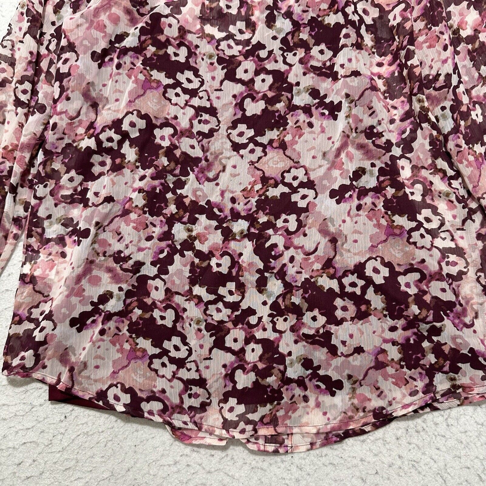 Liz Claiborne Liz Claiborne Medium Floral Button Down + Tank Top Sheer Size M / US 6-8 / IT 42-44 - 12 Thumbnail