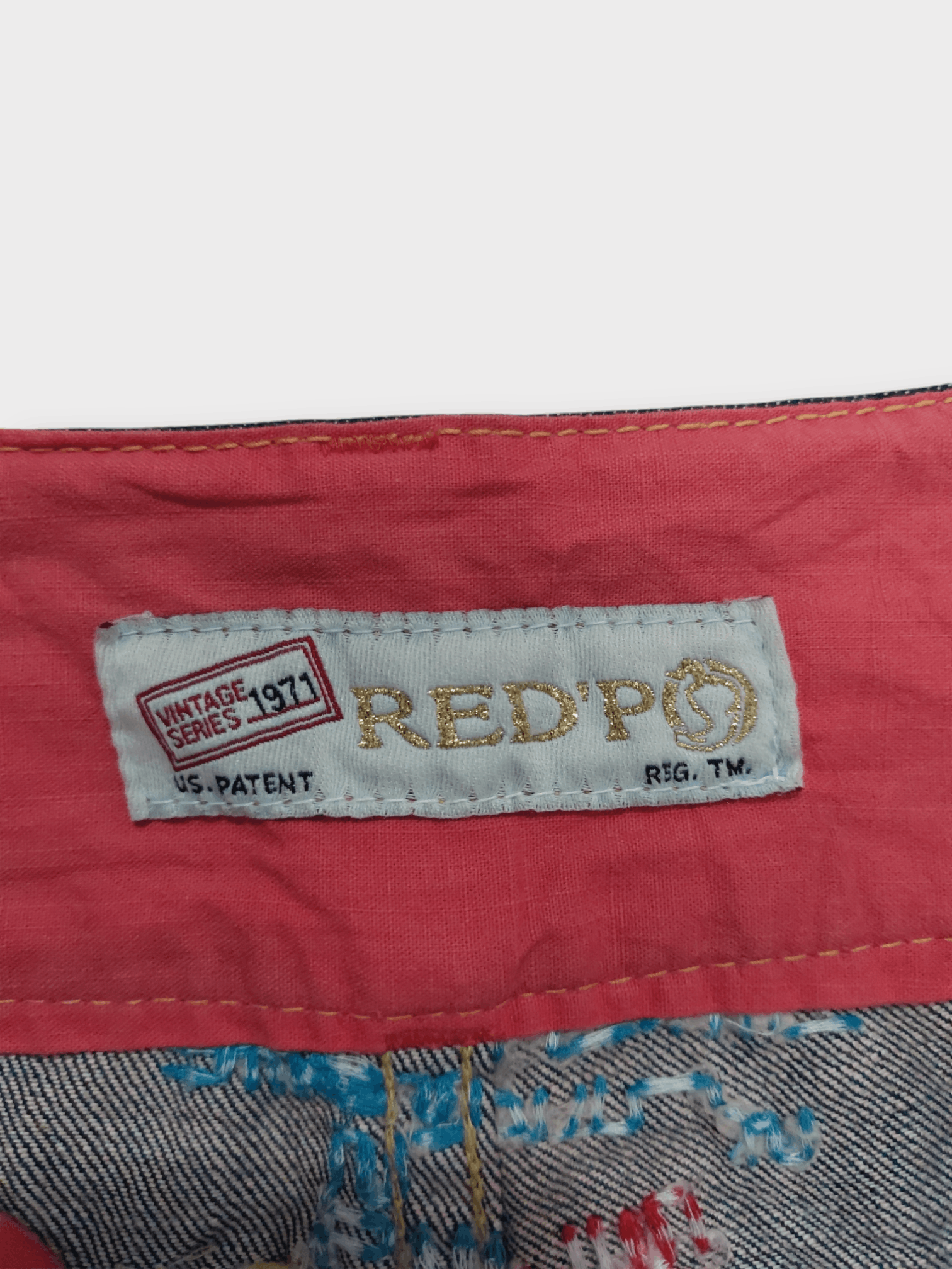 If Six Was Nine × Japanese Brand 🔥Red Pepper Jeans Flare Embroidery Florish Size 26" / US 2 / IT 38 - 17 Thumbnail
