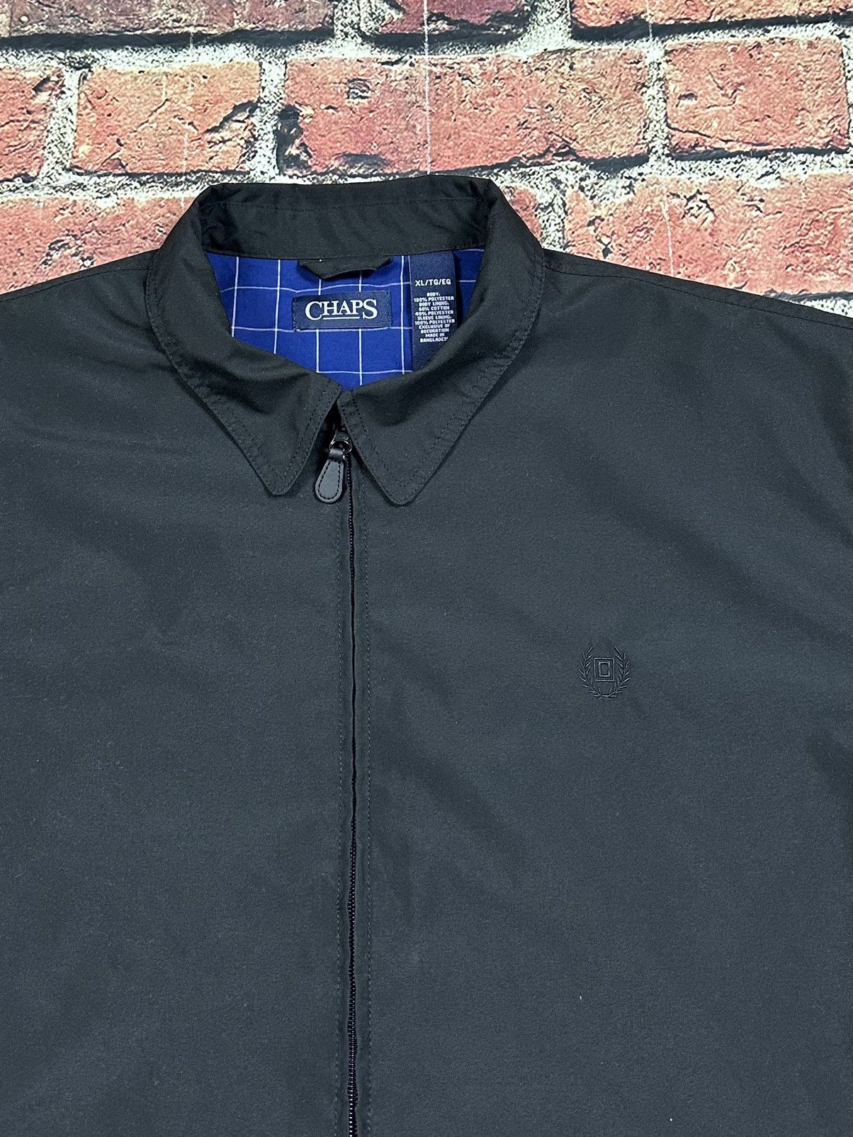 Chaps Vintage Ralph Lauren Chaps Full Zip Black Bomber Jacket Size US XL / EU 56 / 4 - 7 Thumbnail