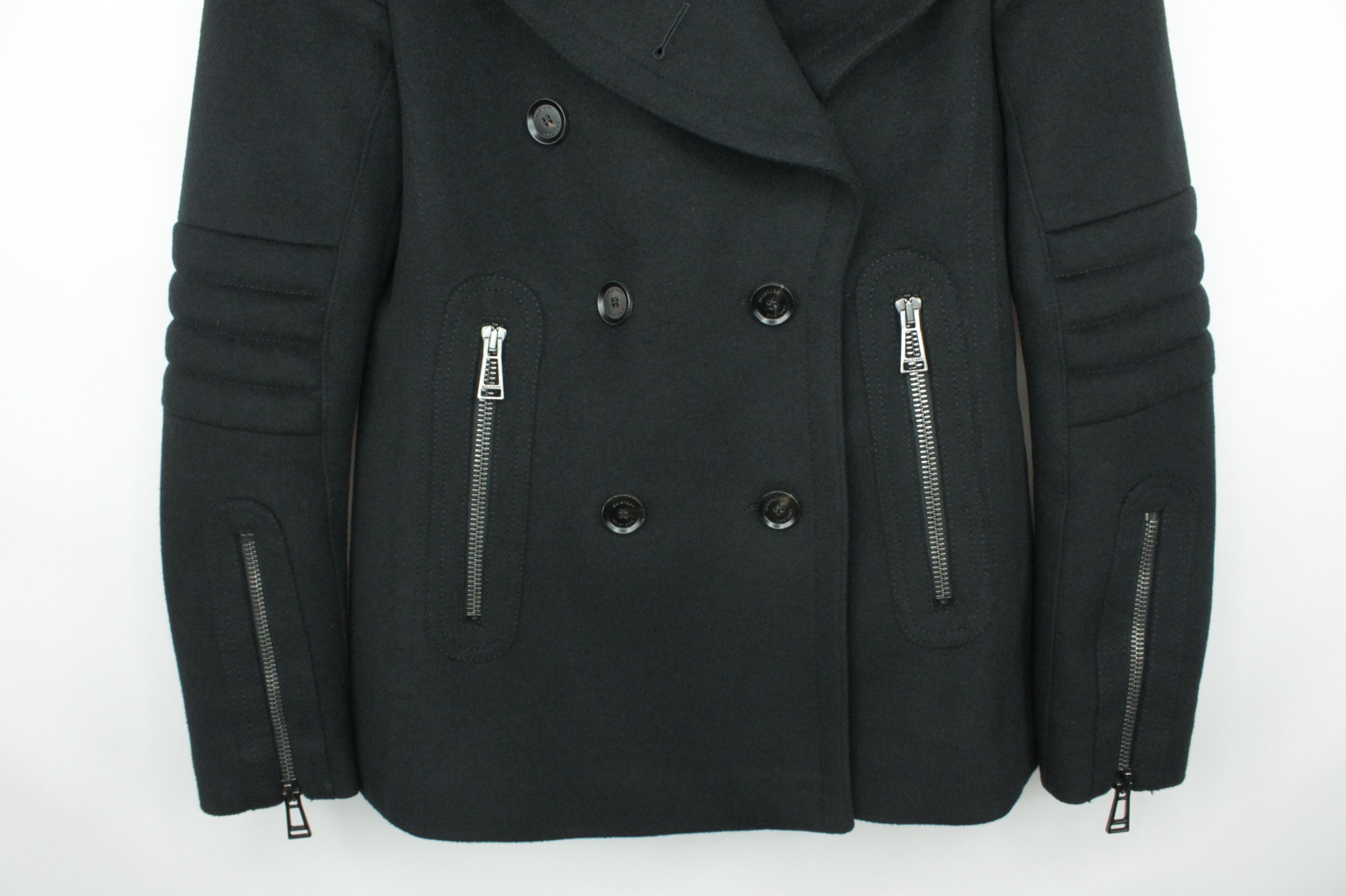 Belstaff Belstaff Women's Croft Wool Cashmere Peacoat in Black Size M / US 6-8 / IT 42-44 - 8 Thumbnail