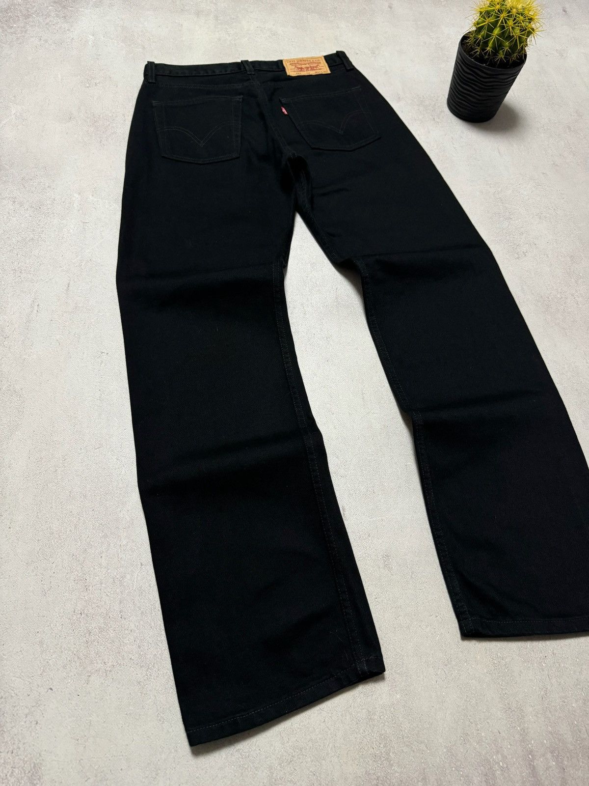 Levi's × Vintage Vintage Levis 751 Jeans Denim Pants Straight Black Y2K 90s Size US 32 / EU 48 - 2 Thumbnail