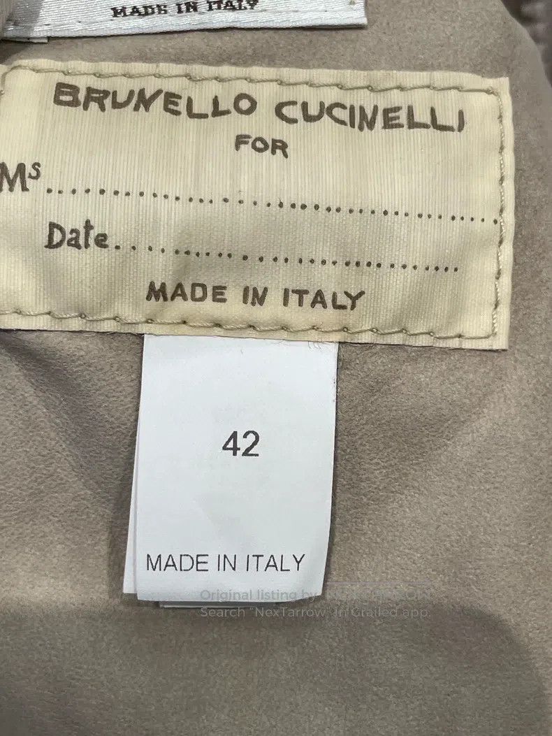 Brunello Cucinelli Brunello Cucinelli Light Caramel Leather Jacket Size S / US 4 / IT 40 - 5 Thumbnail
