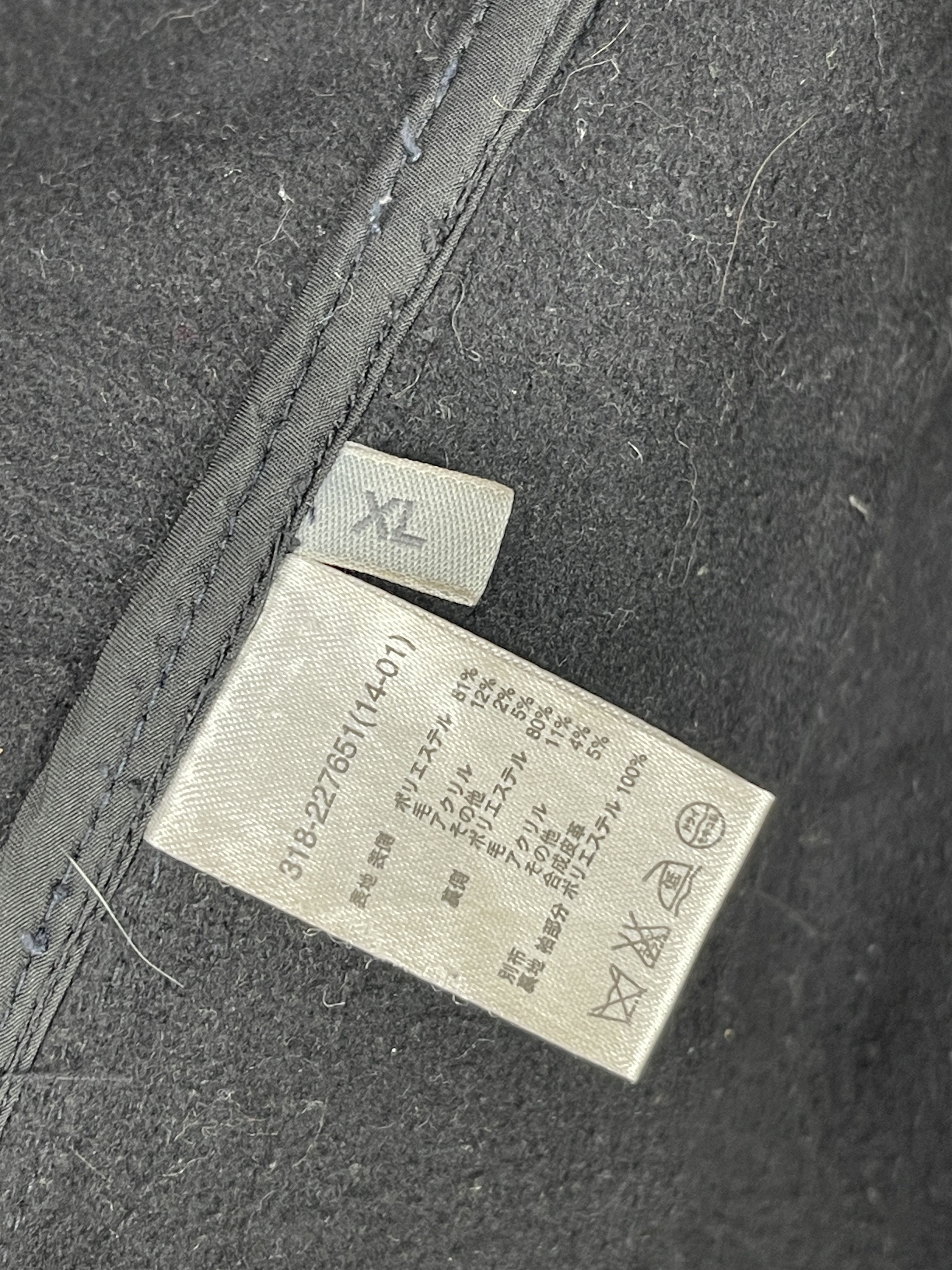 Japanese Brand Vtg Duffle Coat Black Tartan Hooded Wool Jacket JA0084 Size US XL / EU 56 / 4 - 5 Thumbnail