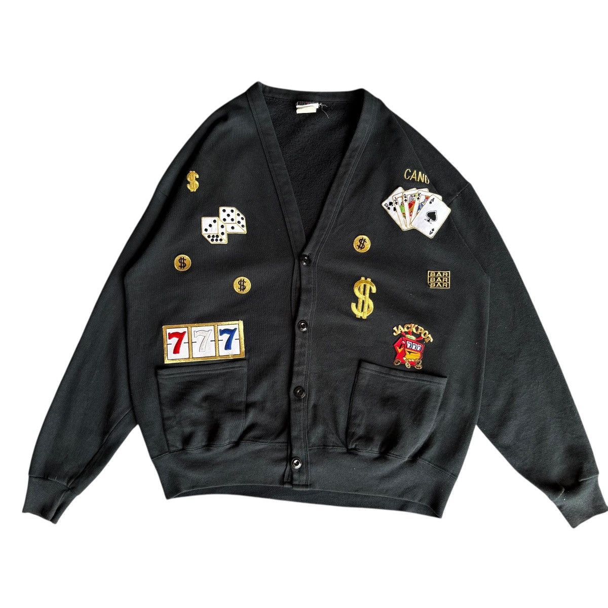 Jerzees Cardigan Poker Cards Size XL / US 12-14 / IT 48-50 - 1 Thumbnail