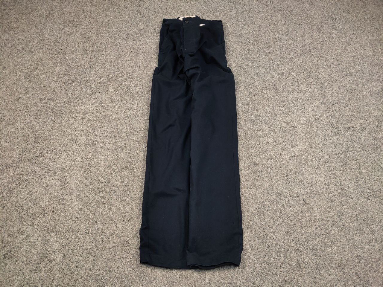 Folk Folk Design Classic Navy Blue Cotton Trouser Pants Size US 34 / EU 50 - 2 Thumbnail