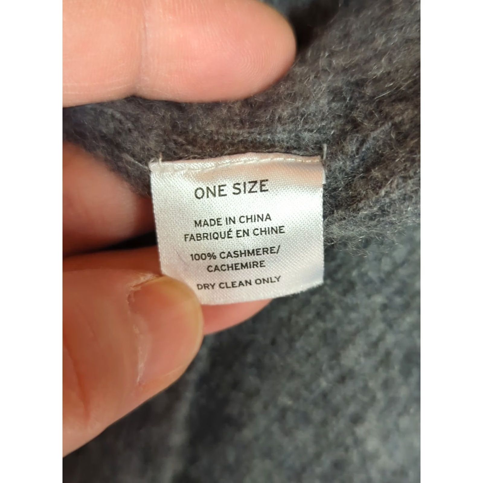 Vintage Halogen Sweater Vest Gray 100% Cashmere Sleeveless Open Front Long One Size Women Size ONE SIZE - 5 Thumbnail