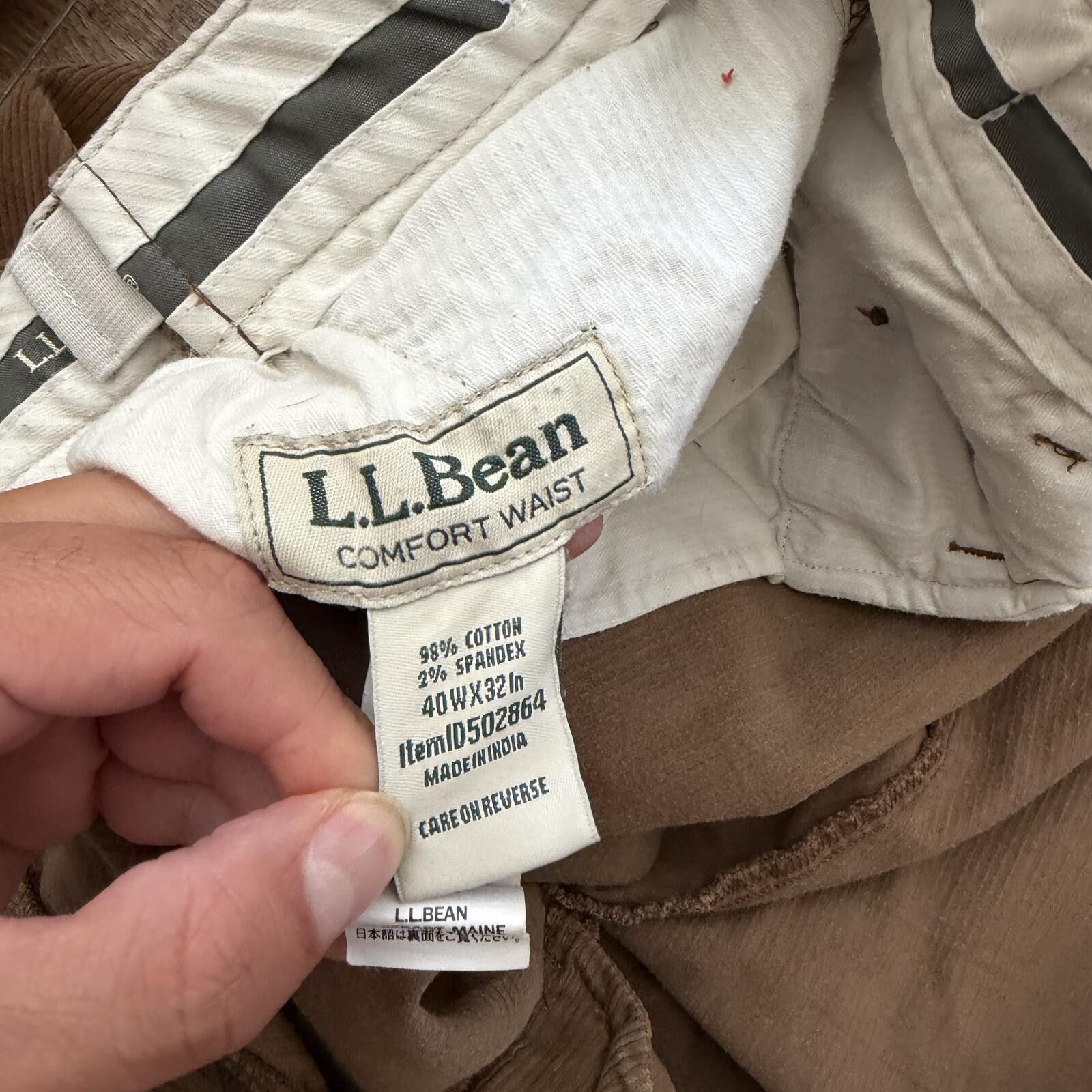 L.L. Bean Vintage L.L. Bean Corduroy Comfort Waist Pants 40x32 90s Y2K Size US 40 / EU 56 - 5 Thumbnail