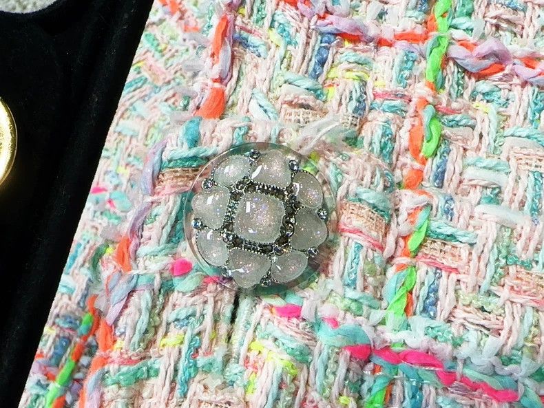 Chanel Chanel 24C early spring show pink mixed color plaid braide Size 25" / US 0 / IT 36 - 4 Thumbnail