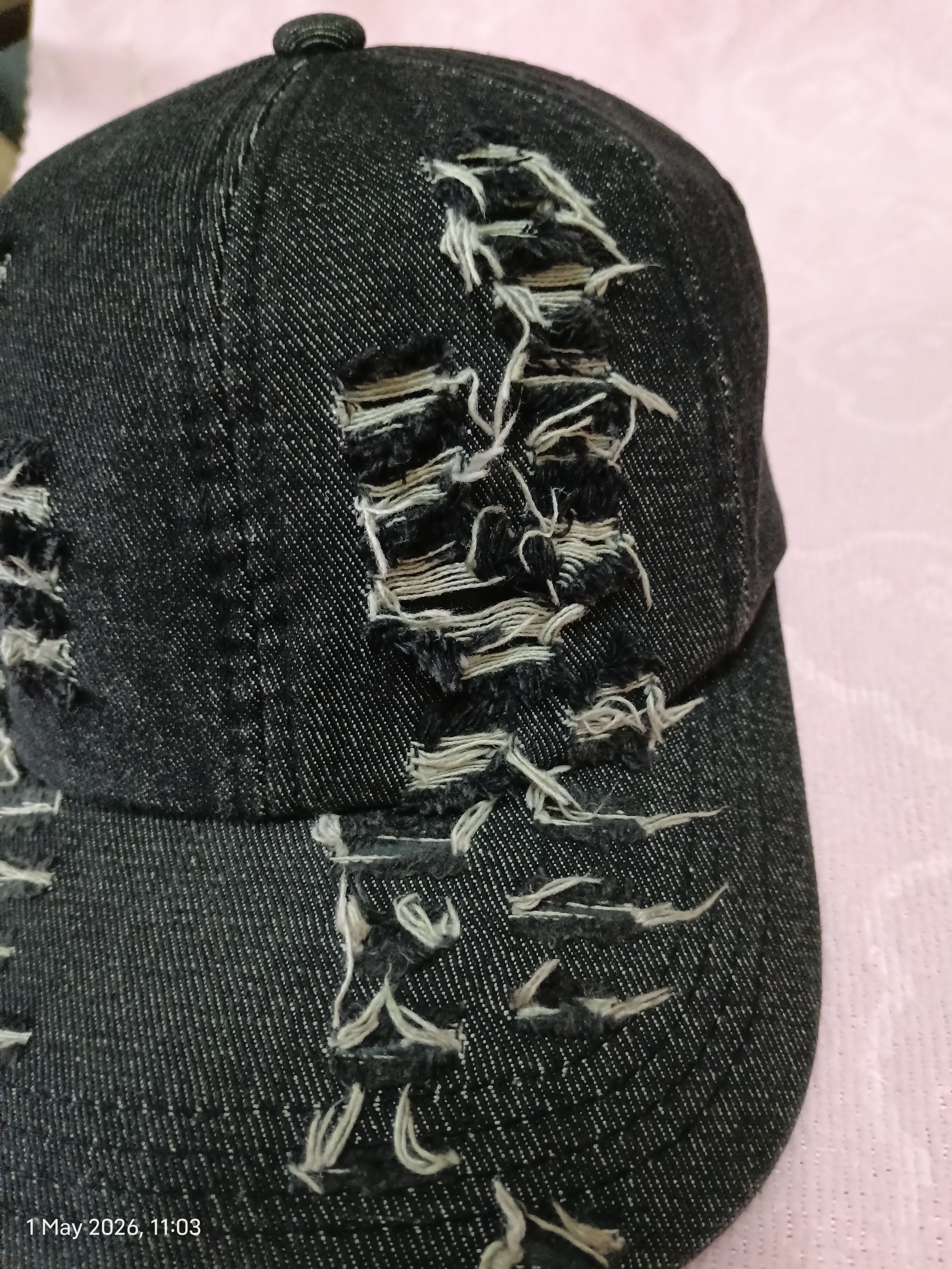 The Unbranded Brand KANGQIFEN DISTRESSED FASHION DENIM HAT Size ONE SIZE - 2 Thumbnail