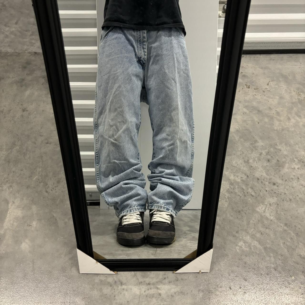 Japanese Brand × Vintage Crazy Vintage 90s Light Wash Distressed Essential Denim Jeans! Size US 35 - 1 Thumbnail