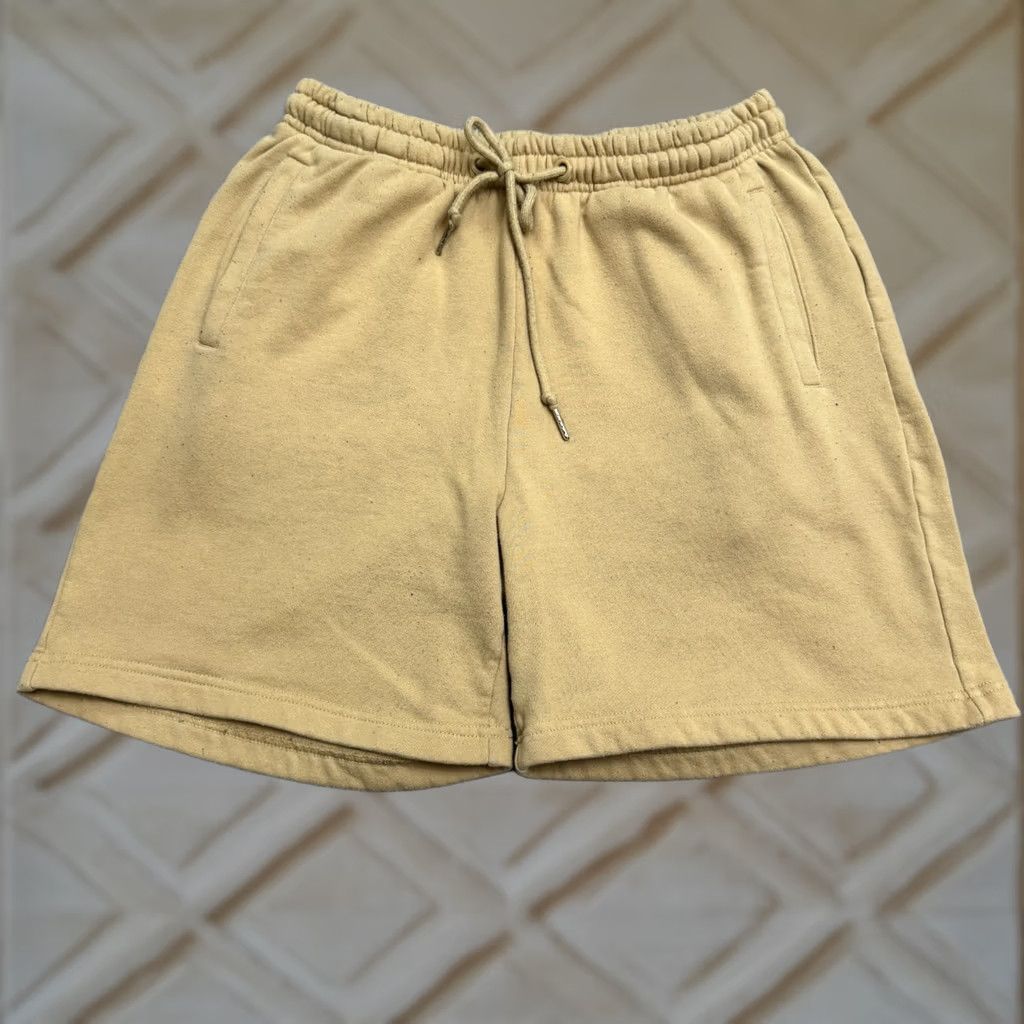 Vintage Shaka Wear Sweat Shorts Mens Large Brown Fleece Casual Streetwear Essentials Classic Tan Size US 33 - 1 Thumbnail