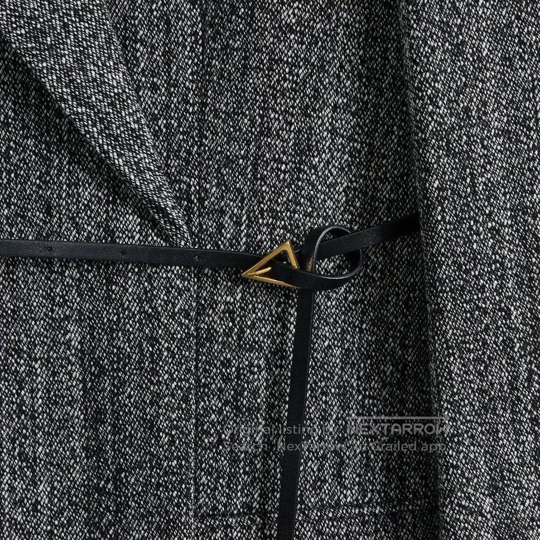 Bottega Veneta Bottega Veneta Women's Triangle Belt Wool Coat. Size S / US 4 / IT 40 - 4 Thumbnail