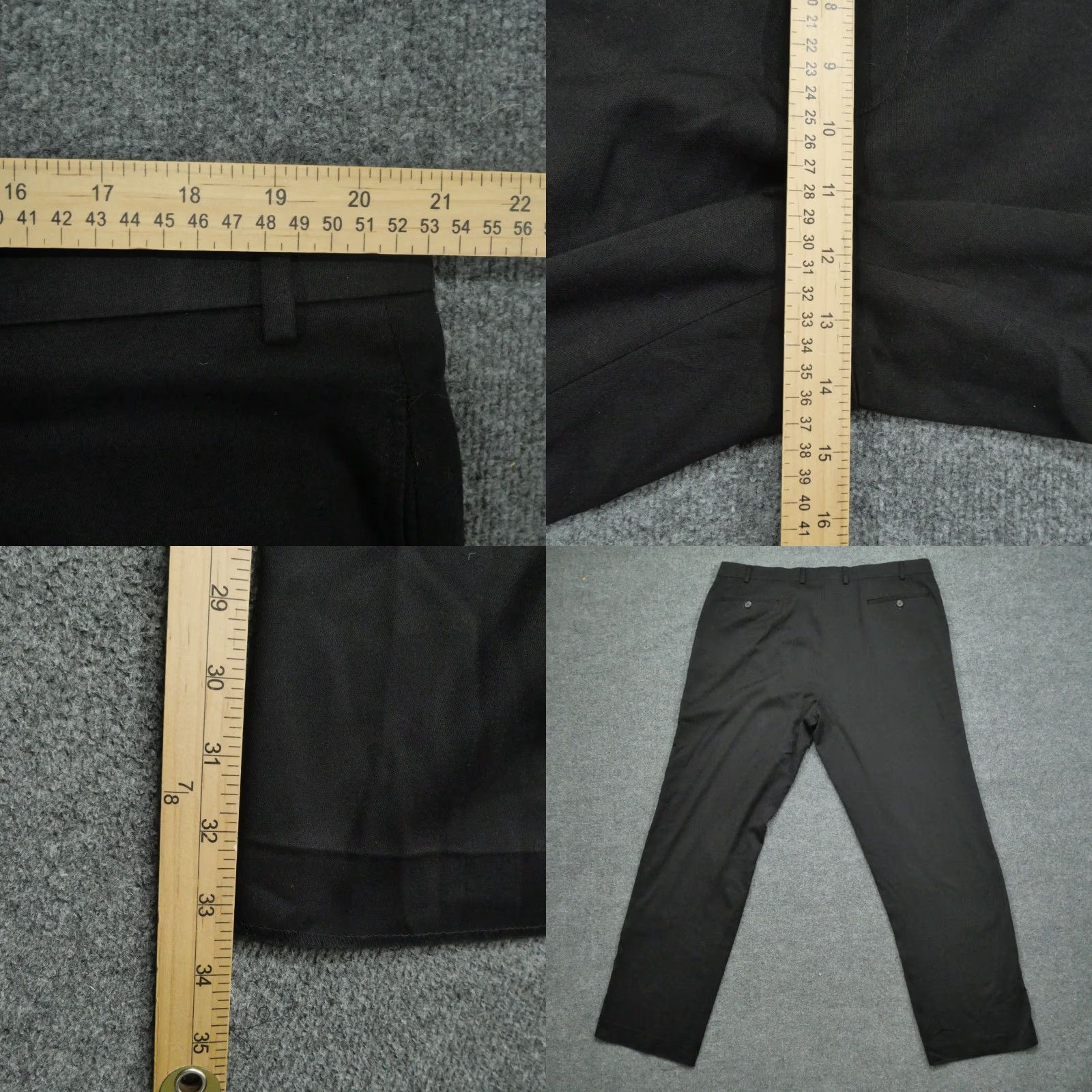 Ralph Lauren VINTAGE Ralph Lauren Pants Mens Dress Pants Black 40x32 40 Regular Flat Front Straight Fit Classic Slacks Pub? Size US 42 / EU 58 - 8 Thumbnail