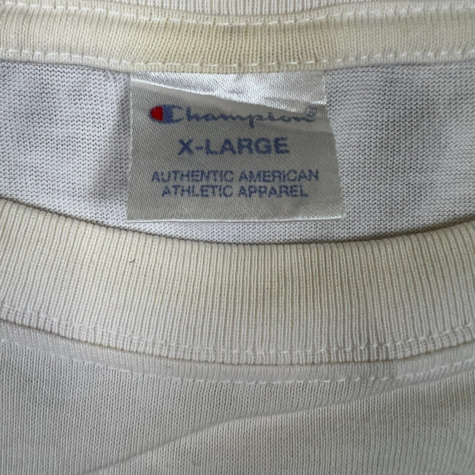 Champion × Vintage VTG 90s Champion T Shirt Athletics Script Short Sleeve Tee Size US XL / EU 56 / 4 - 12 Thumbnail