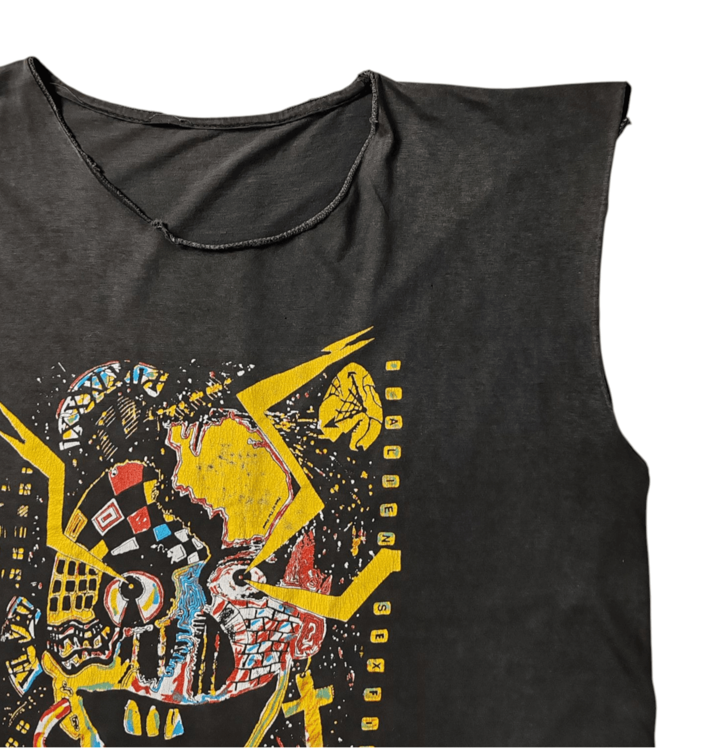 Band Tees 1990 Alien Sex Fiends Sleeveless Cut Off T shirt size M-L Size US M / EU 48-50 / 2 - 3 Thumbnail