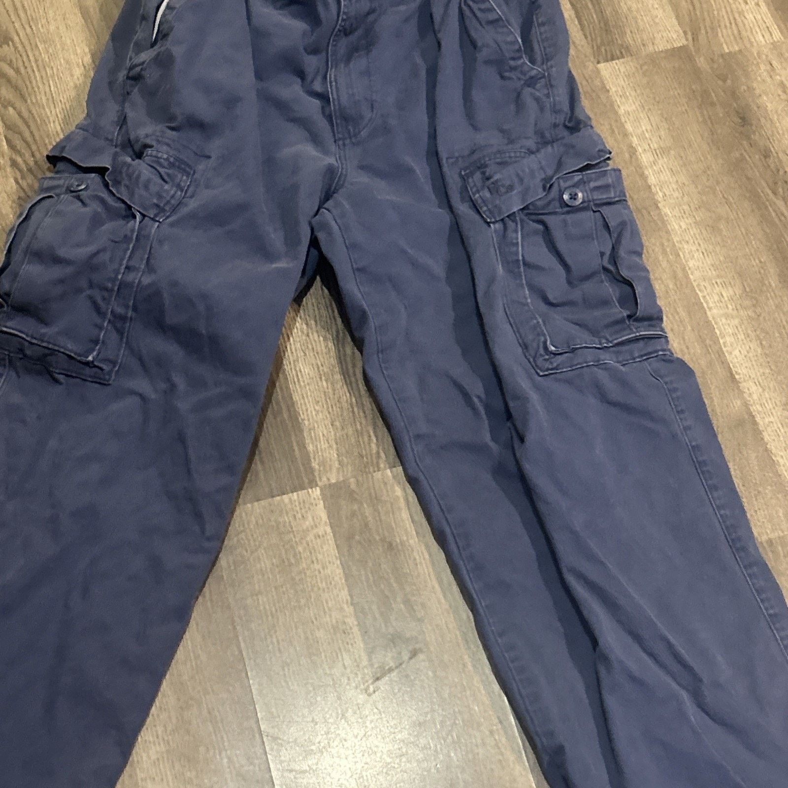 Hollister Men’s Hollister 33 Cargo Blue Pants Y2K Heavy Pants Size US 33 - 3 Thumbnail