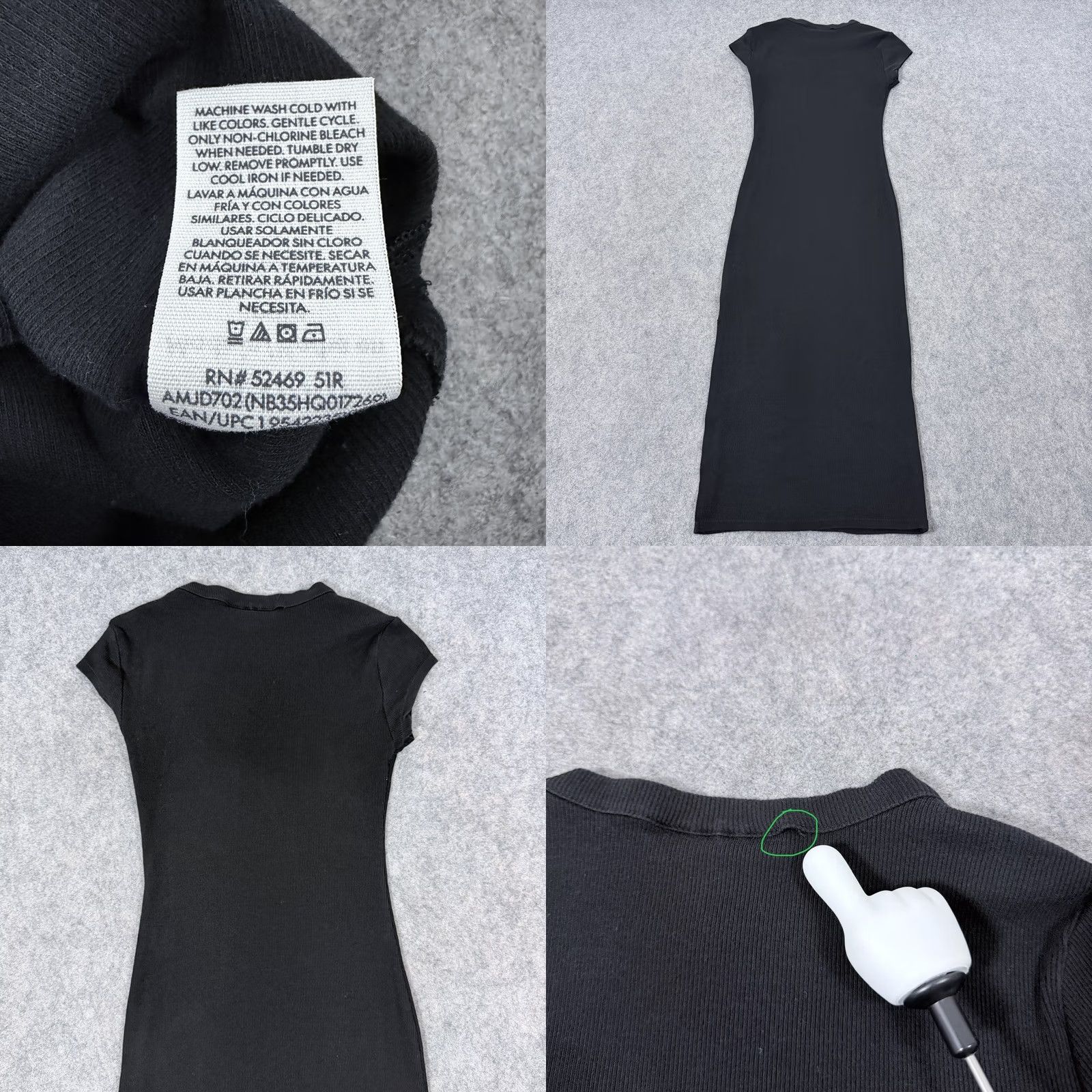Vintage No Boundaries Slimmed Dress Fit Women's XXS Black Casual Stretch Ribbed Crew Neck Short Sleeve A-Line Dress 90s Modern Vintage (if applicable) Womens Size XXS / US 00 / IT 34 - 11 Thumbnail