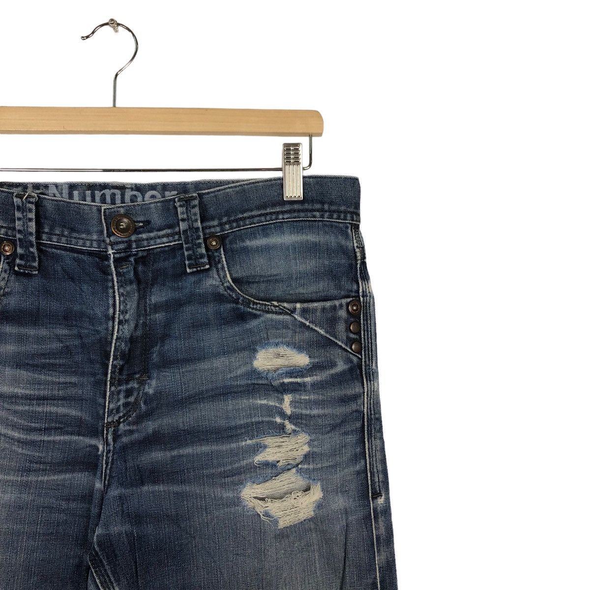 Japanese Brand 🔥Rare 90’s Vintage Distressed Denim Jeans Back Number Japan Size US 32 / EU 48 - 6 Thumbnail