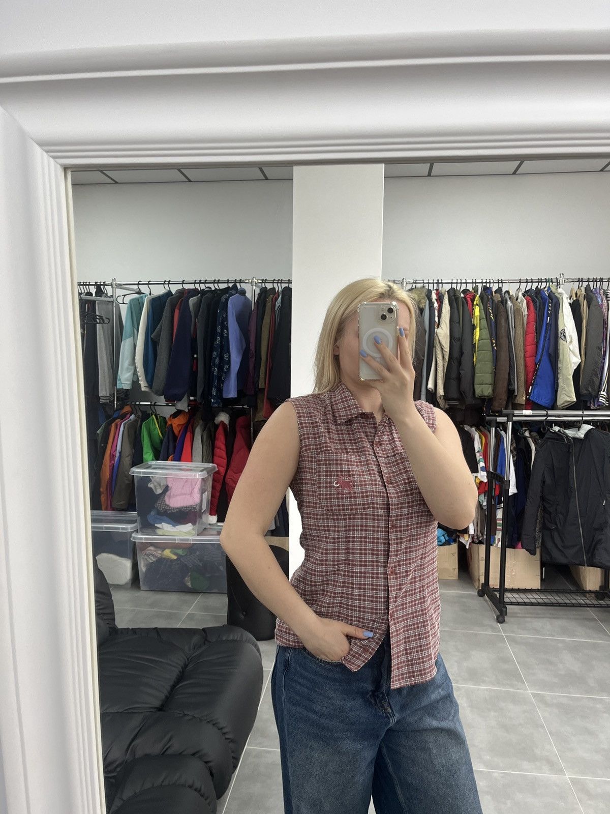 Mammut × Vintage Vintage Mammut Women Sleeveless Button Shirt Size L Size L / US 10 / IT 46 - 2 Thumbnail
